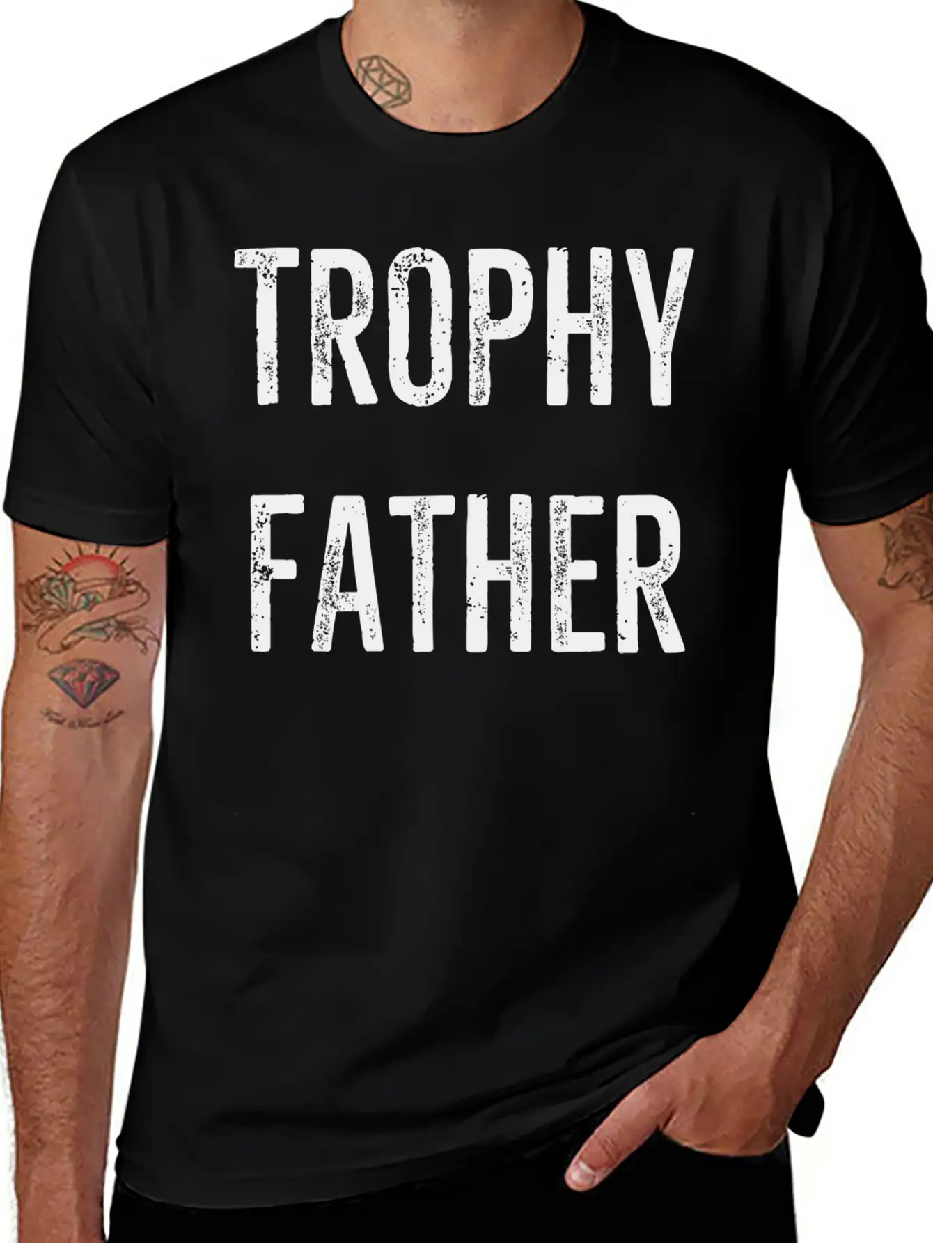 Trophy Father Essential Cotton Tee For Daily Outfits ¨C Unisex Style