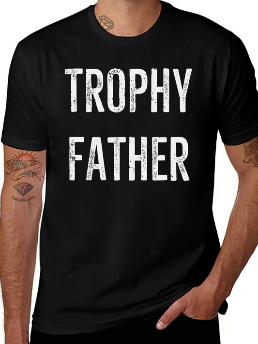 Trophy Father Essential Cotton Tee For Daily Outfits ¨C Unisex Style