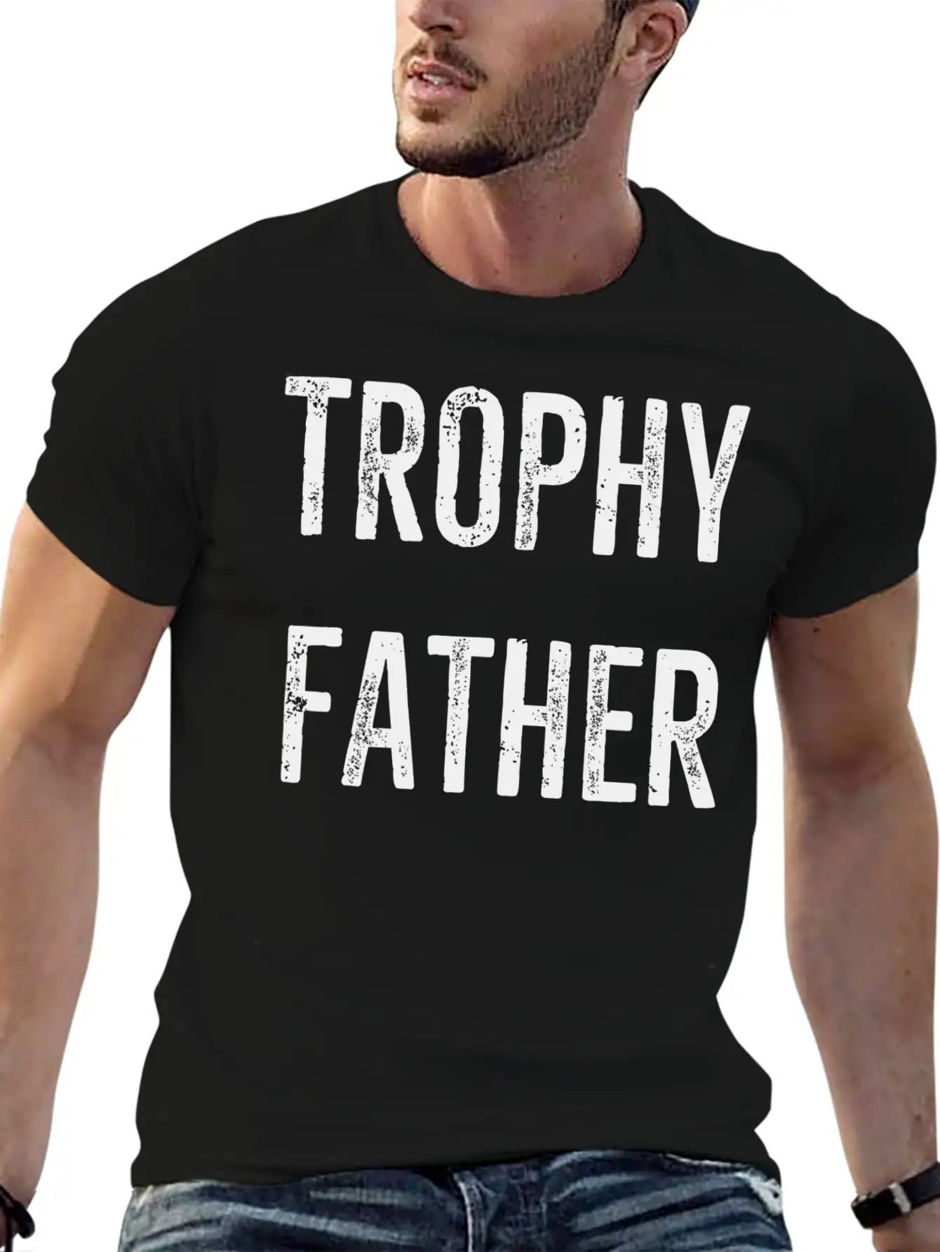 Trophy Father Essential Cotton Tee For Daily Outfits ¨C Unisex Style
