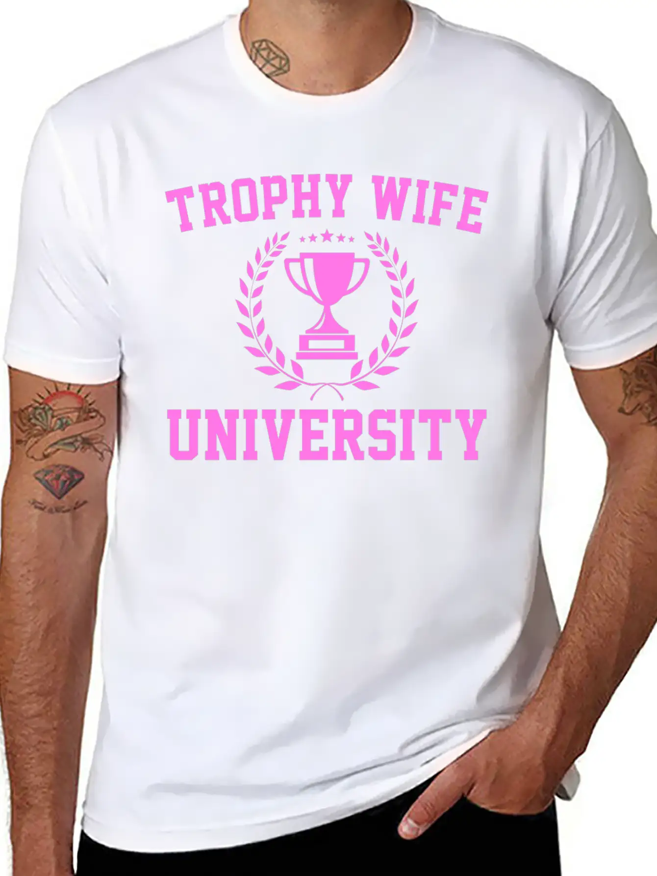 Trophy Wife University Soft Cotton Short Sleeve Tee ¨C Unisex Wardrobe Staple