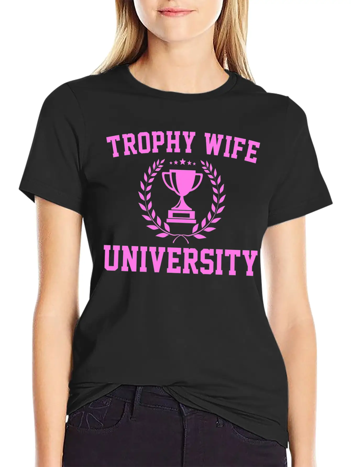 Trophy Wife University Soft Cotton Short Sleeve Tee ¨C Unisex Wardrobe Staple