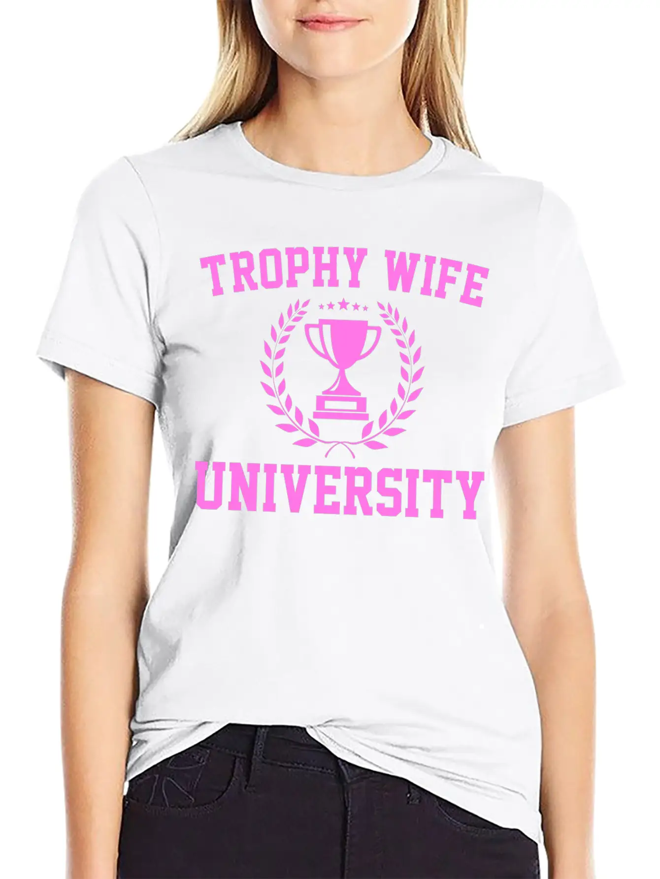 Trophy Wife University Soft Cotton Short Sleeve Tee ¨C Unisex Wardrobe Staple