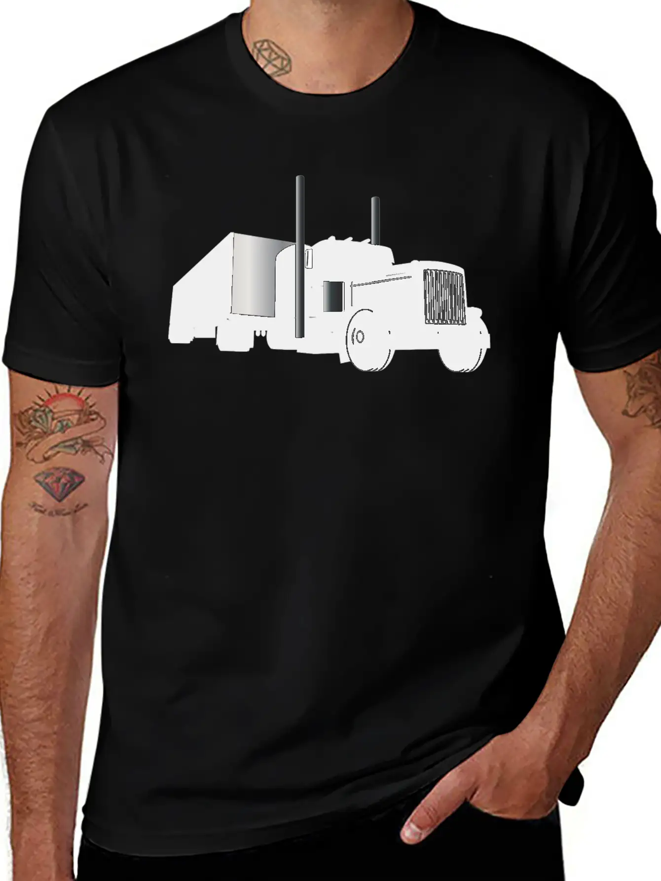 Trucking,Truckers,American Truckers,Diesel T-shirt Soft Cotton Short Sleeve Tee ¨C Unisex Wardrobe Staple