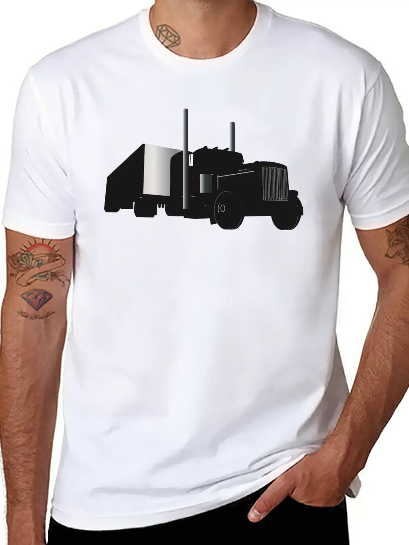Trucking,Truckers,American Truckers,Diesel T-shirt Soft Cotton Short Sleeve Tee ¨C Unisex Wardrobe Staple