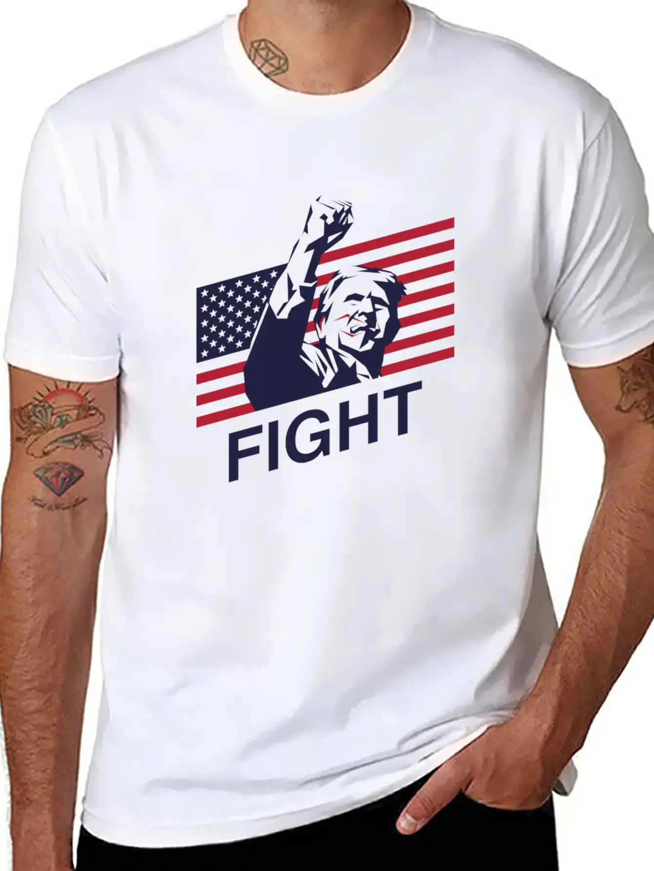 Trump: The Patriot's Fight Soft Cotton Short Sleeve Tee ¨C Unisex Wardrobe Staple