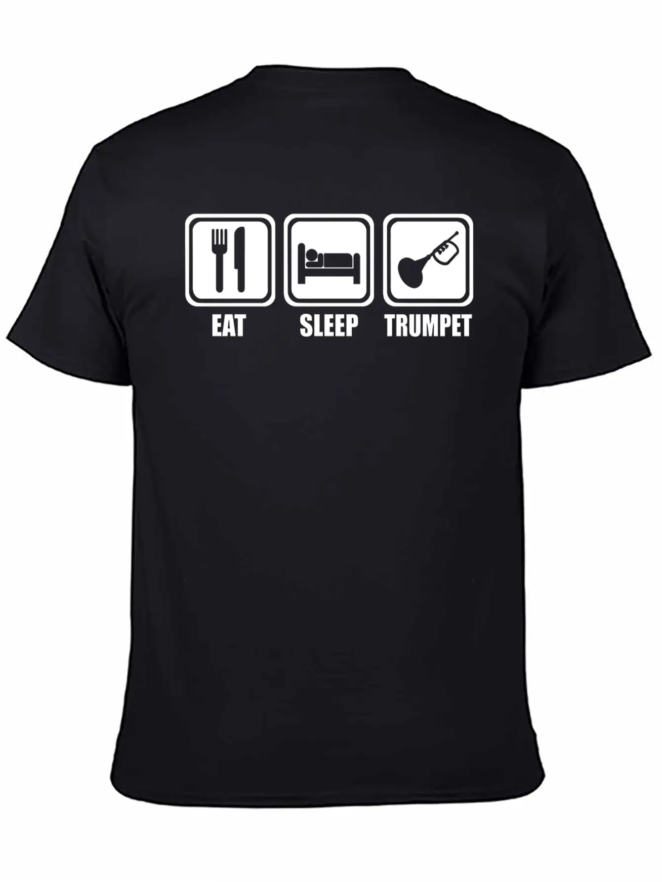 Trumpet - Eat Sleep Play Trumpet Essential Cotton Tee For Daily Outfits ¨C Unisex Style