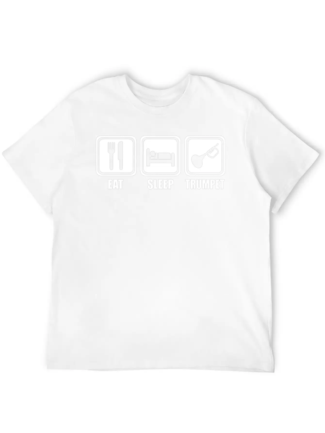 Trumpet - Eat Sleep Play Trumpet Essential Cotton Tee For Daily Outfits ¨C Unisex Style