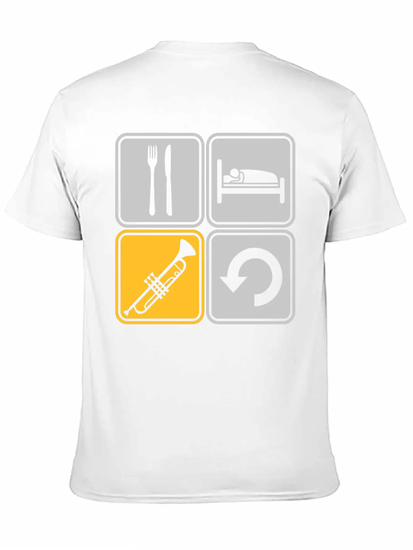 Trumpet Eat Sleep Soft Cotton Short Sleeve Tee ¨C Unisex Wardrobe Staple