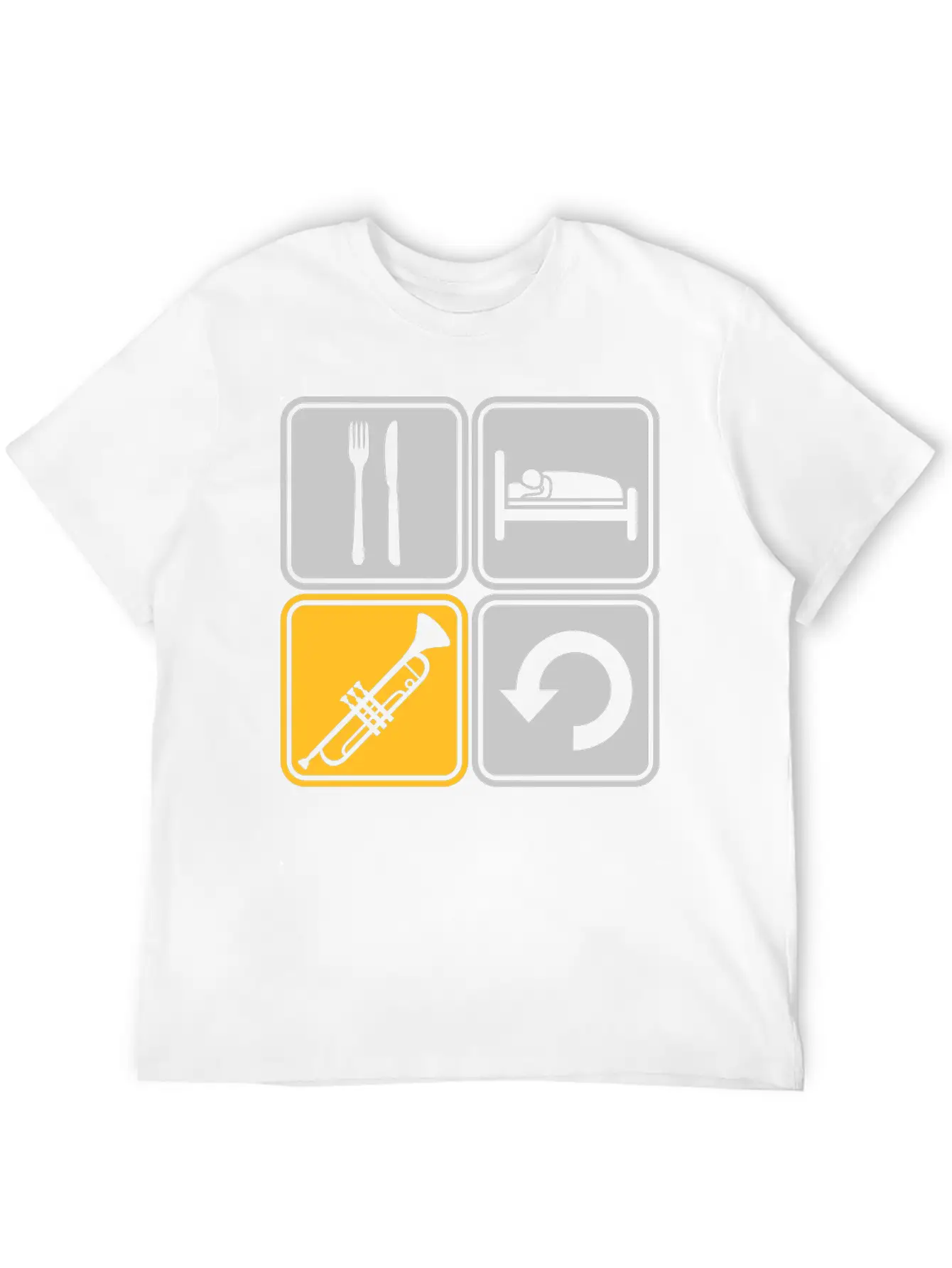 Trumpet Eat Sleep Soft Cotton Short Sleeve Tee ¨C Unisex Wardrobe Staple