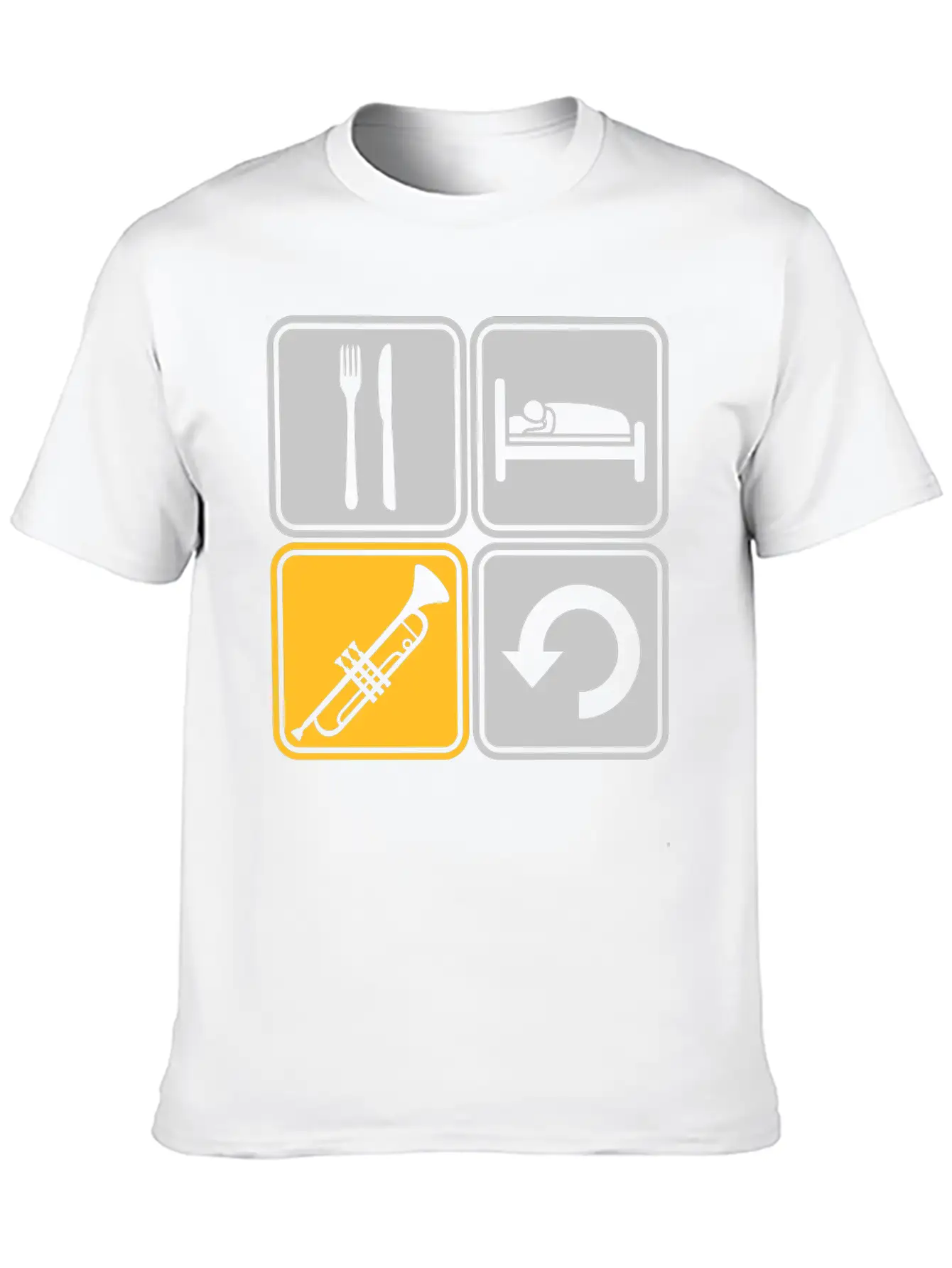 Trumpet Eat Sleep Soft Cotton Short Sleeve Tee ¨C Unisex Wardrobe Staple