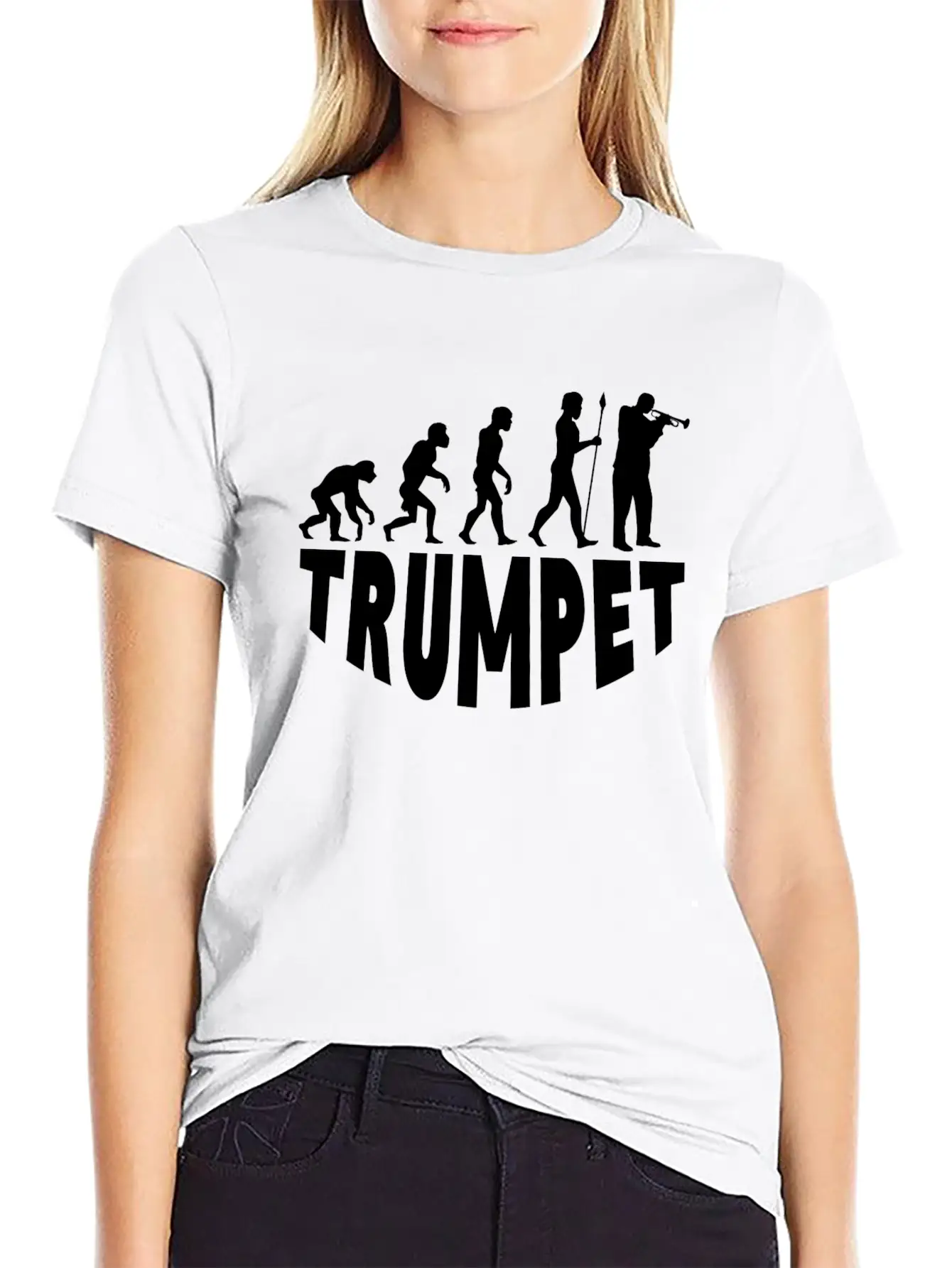 Trumpet Evolution Soft Cotton Short Sleeve Tee ¨C Unisex Wardrobe Staple