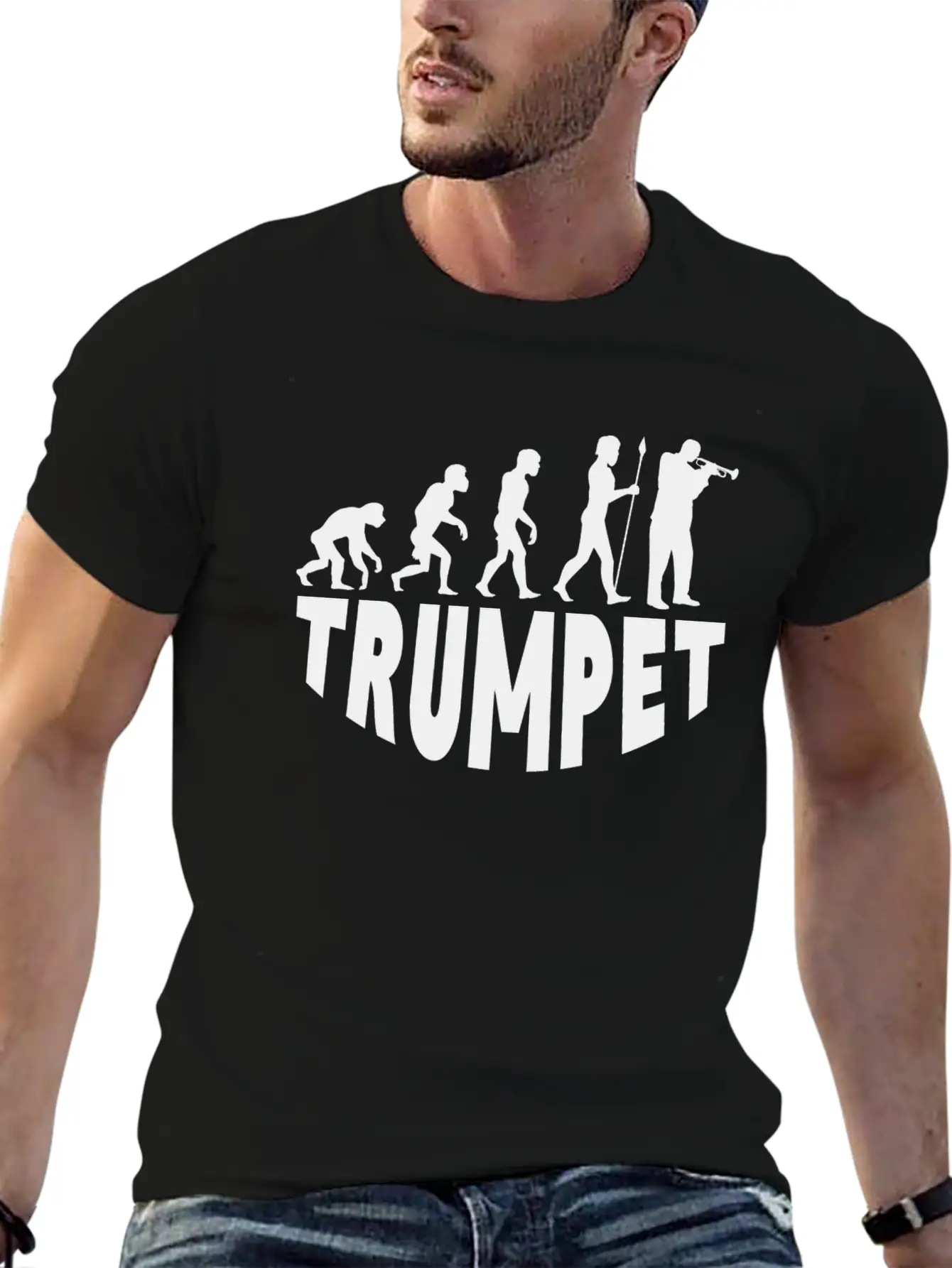 Trumpet Evolution Soft Cotton Short Sleeve Tee ¨C Unisex Wardrobe Staple