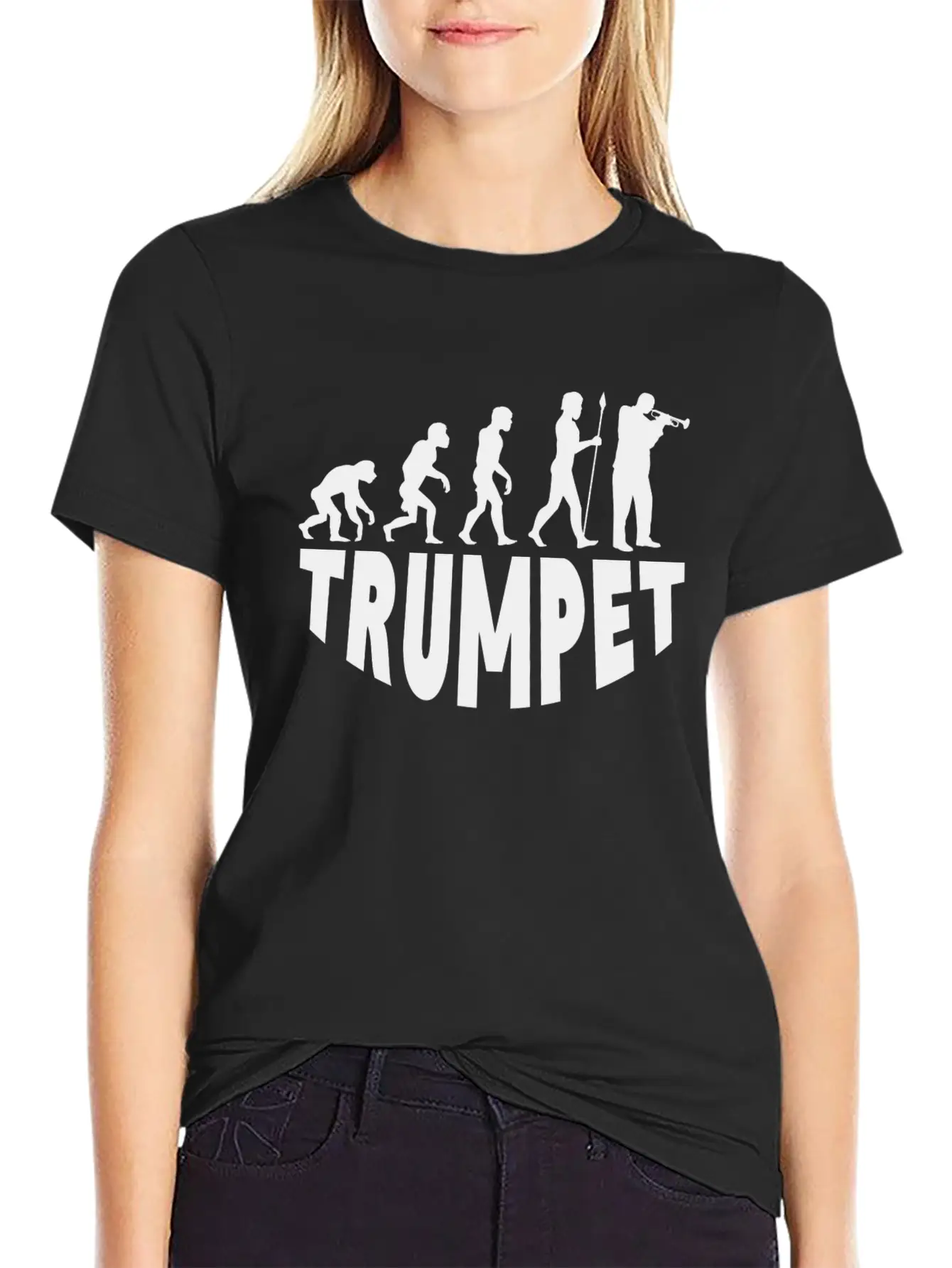 Trumpet Evolution Soft Cotton Short Sleeve Tee ¨C Unisex Wardrobe Staple