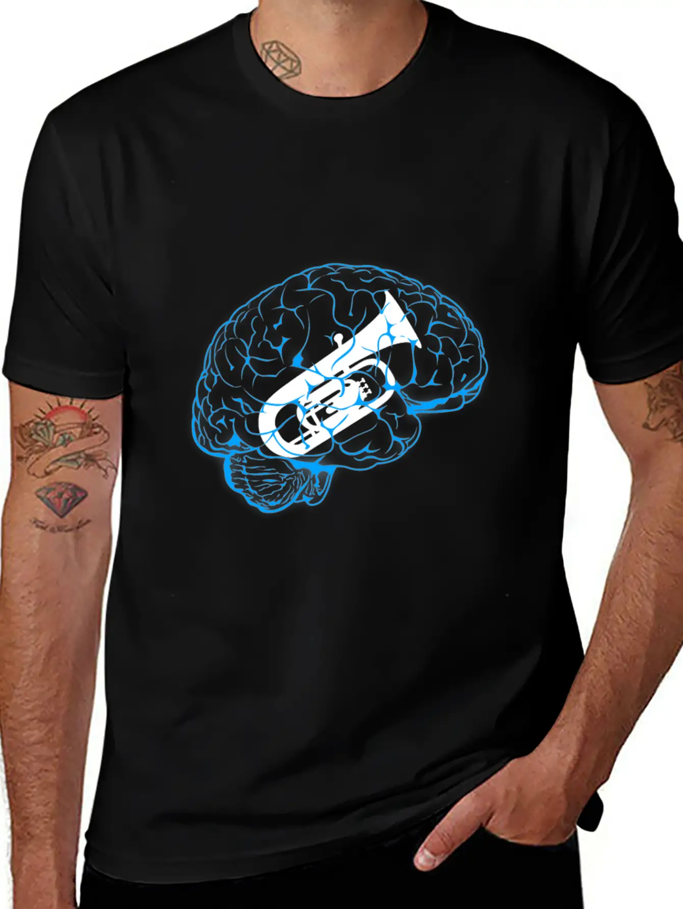 Trumpet In The Brain Soft Cotton Short Sleeve Tee ¨C Unisex Wardrobe Staple