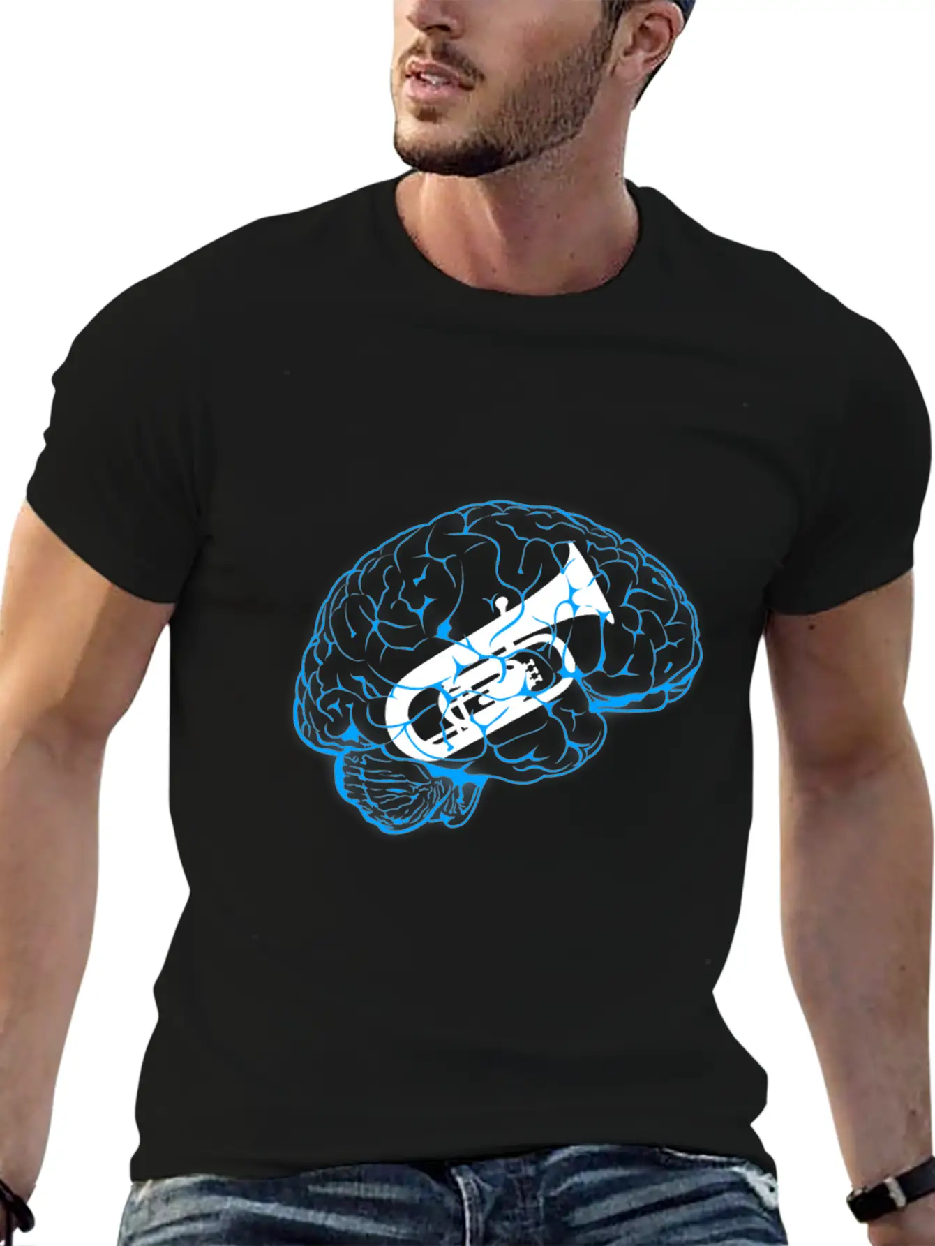 Trumpet In The Brain Soft Cotton Short Sleeve Tee ¨C Unisex Wardrobe Staple