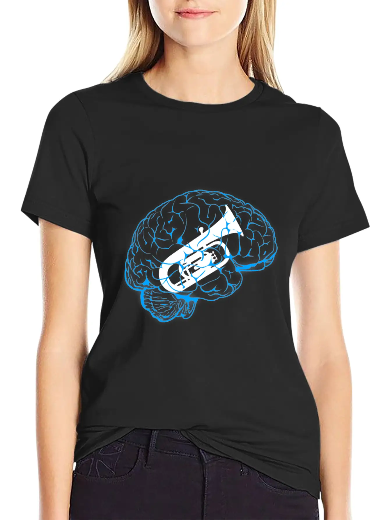 Trumpet In The Brain Soft Cotton Short Sleeve Tee ¨C Unisex Wardrobe Staple