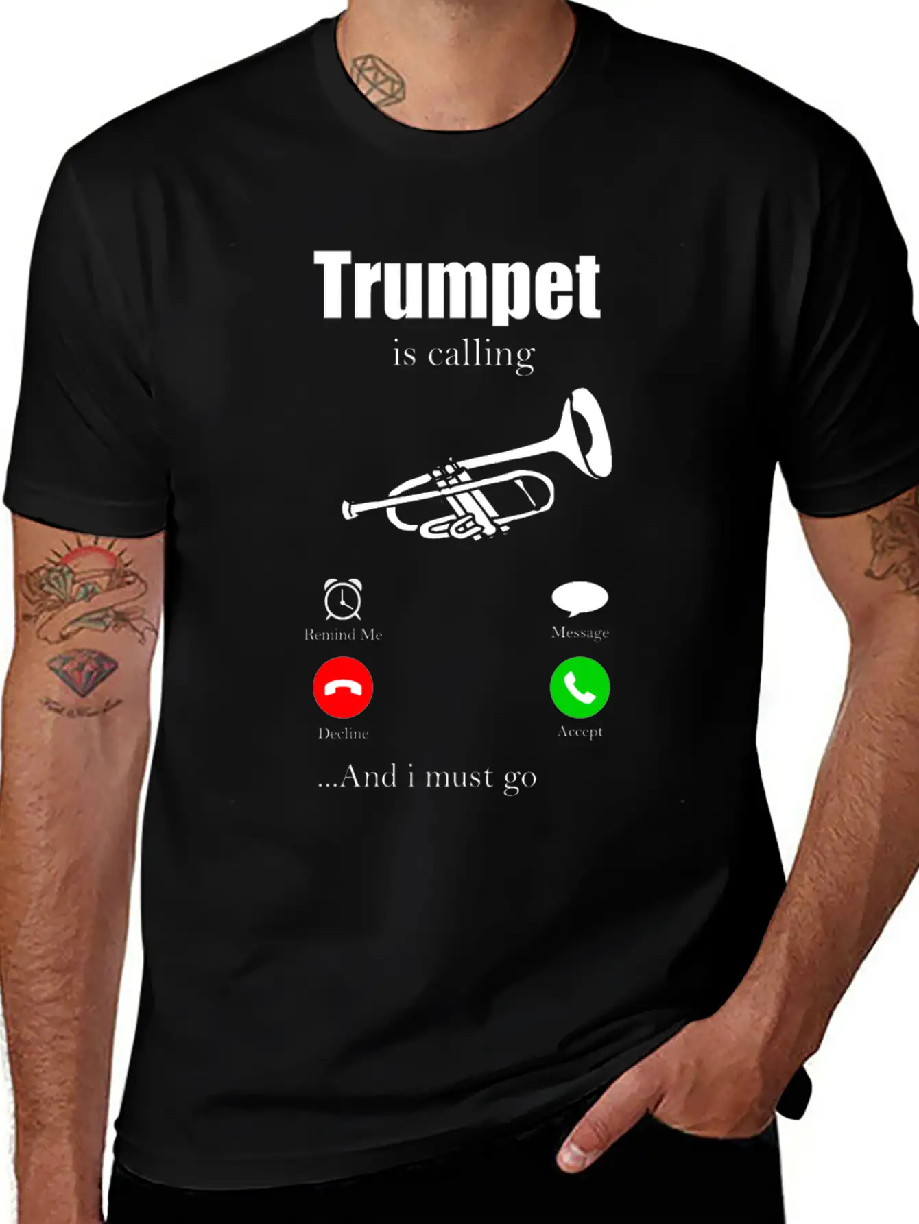 Trumpet Orchestra Gift For Musician Instrument Soft Cotton Short Sleeve Tee ¨C Unisex Wardrobe Staple