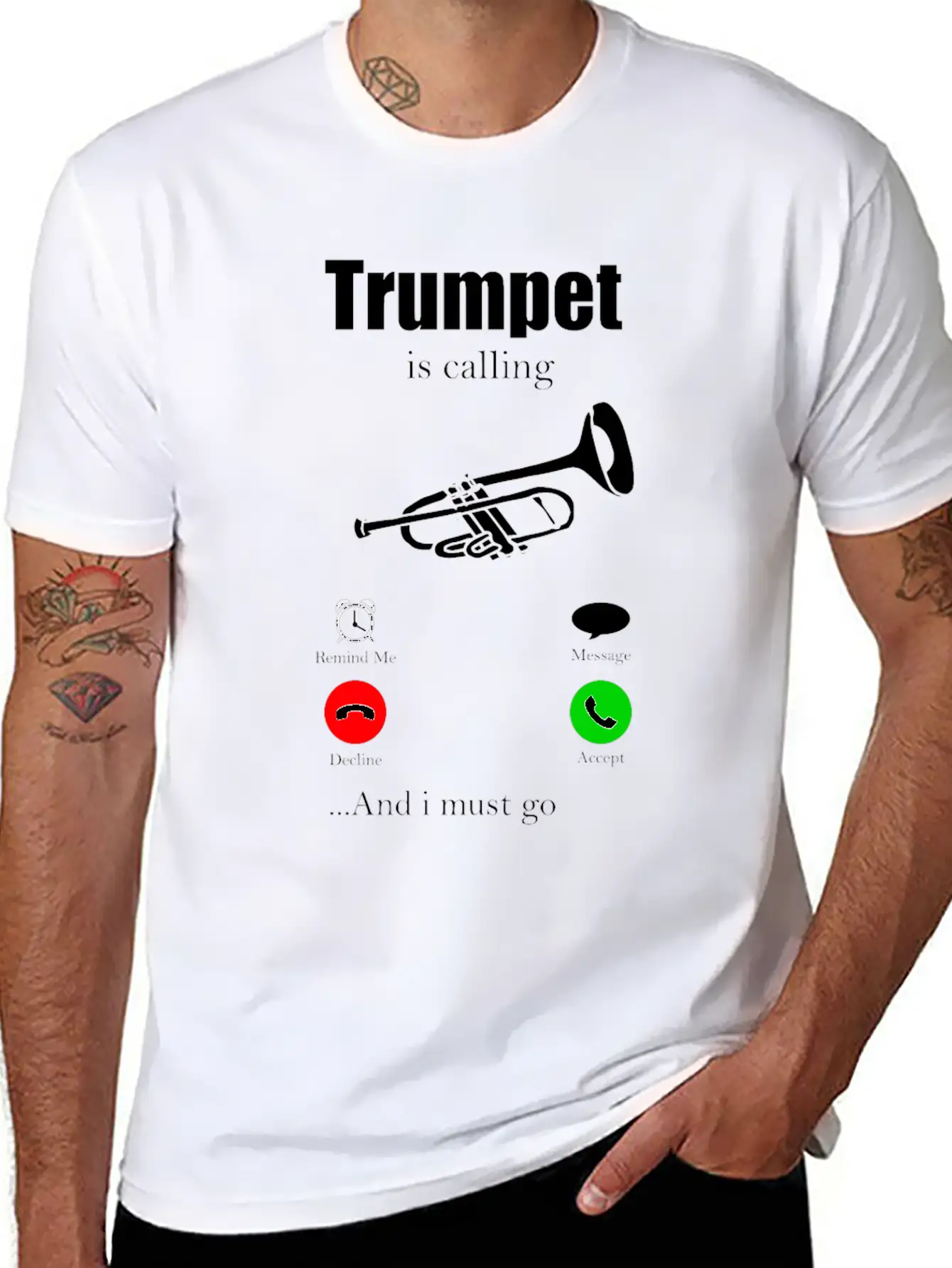Trumpet Orchestra Gift For Musician Instrument Soft Cotton Short Sleeve Tee ¨C Unisex Wardrobe Staple