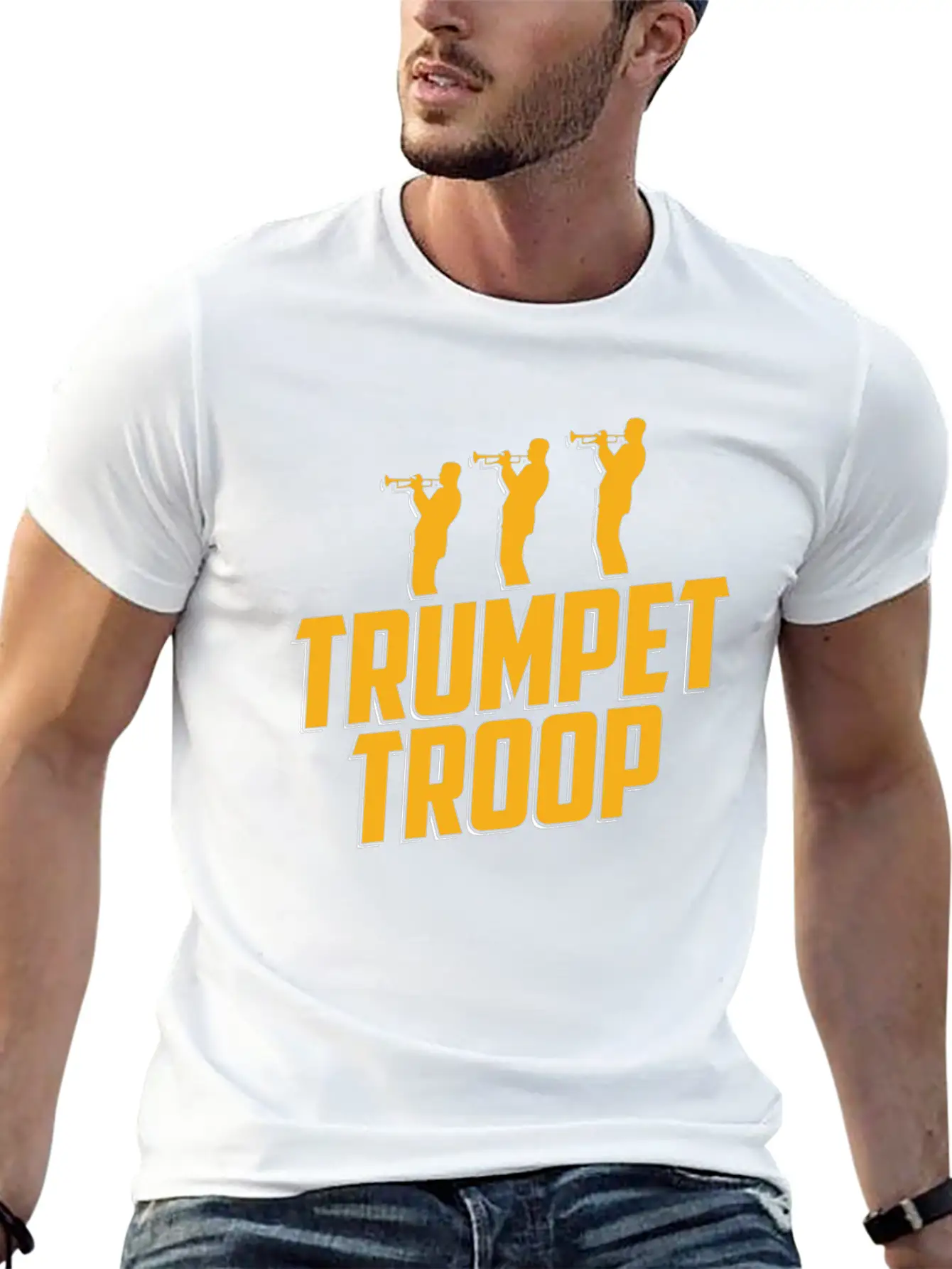 Trumpet Trumpeter Jazz Music Marching Band Basic Graphic T-Shirt ¨C Daily Comfort In Soft Cotton