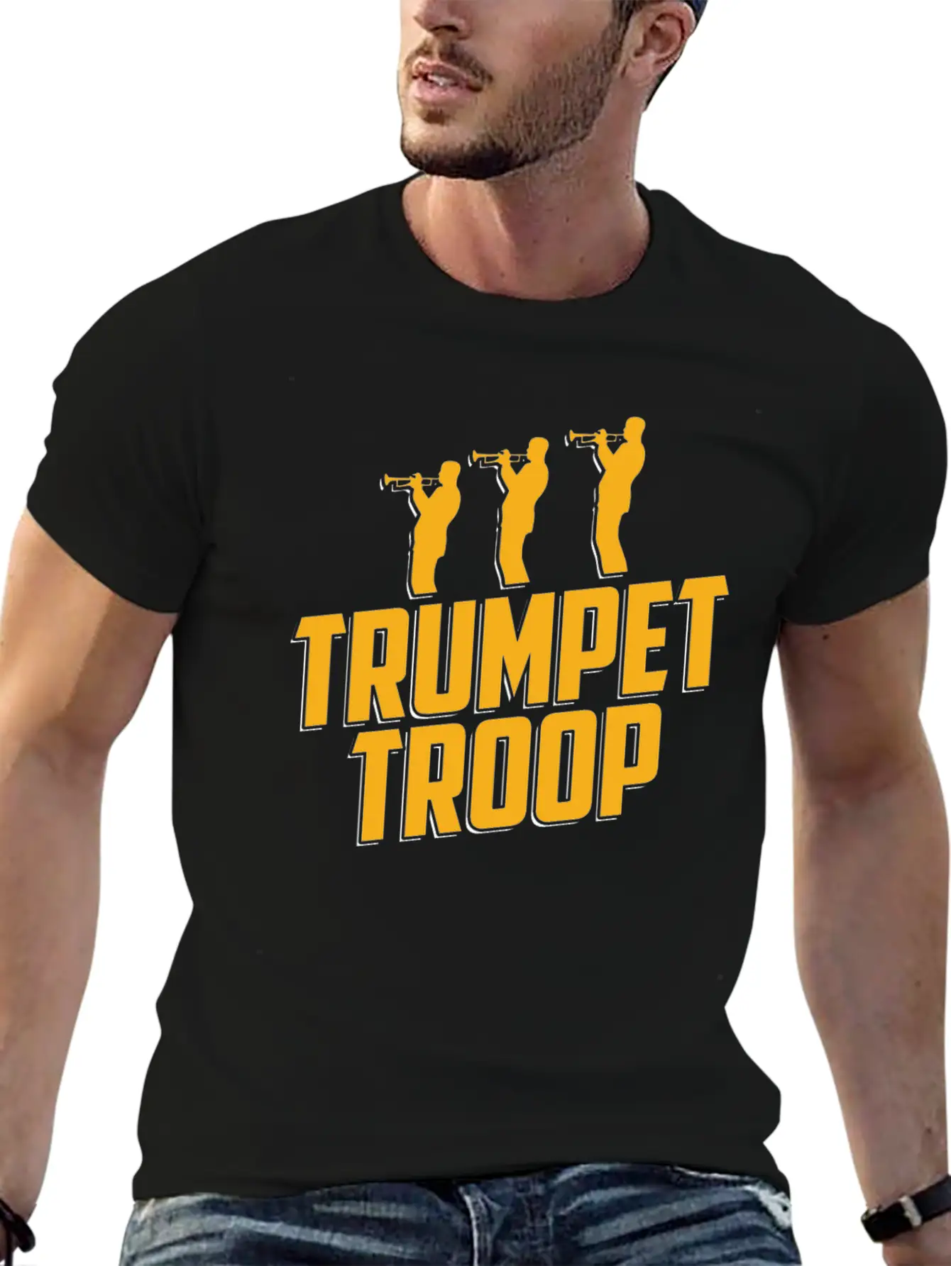 Trumpet Trumpeter Jazz Music Marching Band Basic Graphic T-Shirt ¨C Daily Comfort In Soft Cotton