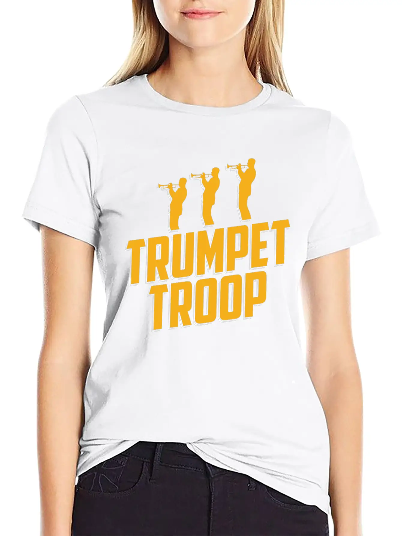 Trumpet Trumpeter Jazz Music Marching Band Basic Graphic T-Shirt ¨C Daily Comfort In Soft Cotton