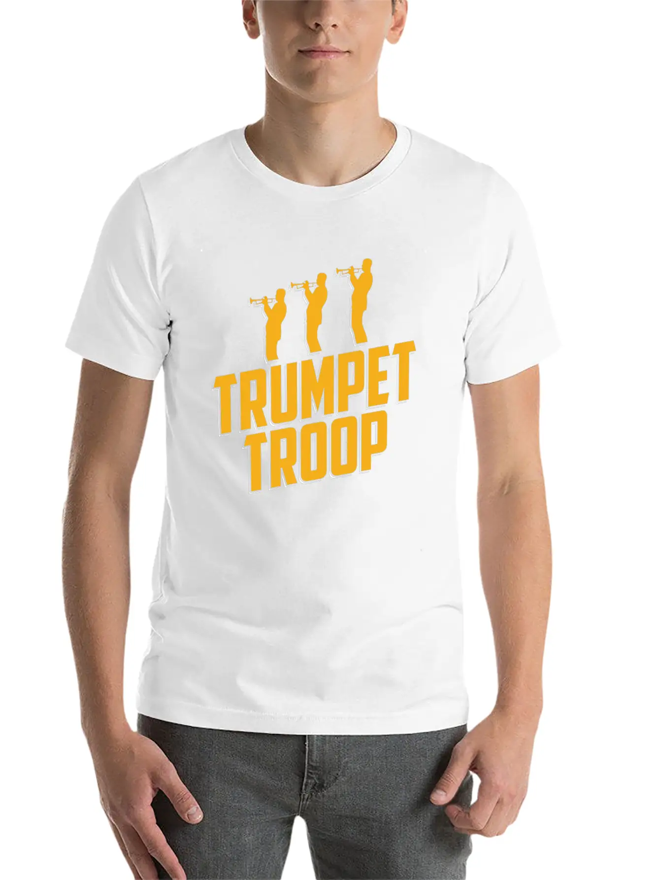 Trumpet Trumpeter Jazz Music Marching Band Basic Graphic T-Shirt ¨C Daily Comfort In Soft Cotton