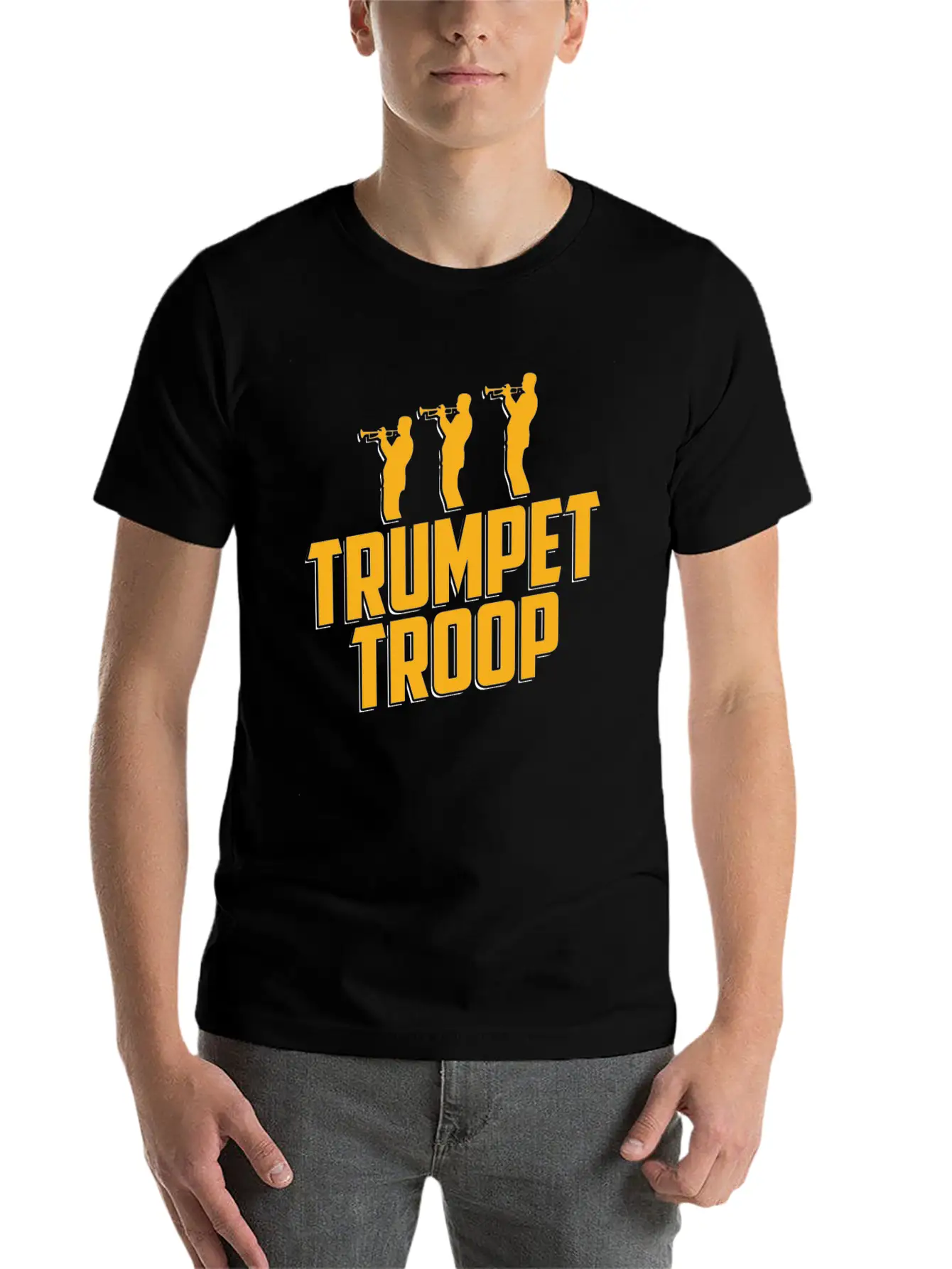 Trumpet Trumpeter Jazz Music Marching Band Basic Graphic T-Shirt ¨C Daily Comfort In Soft Cotton