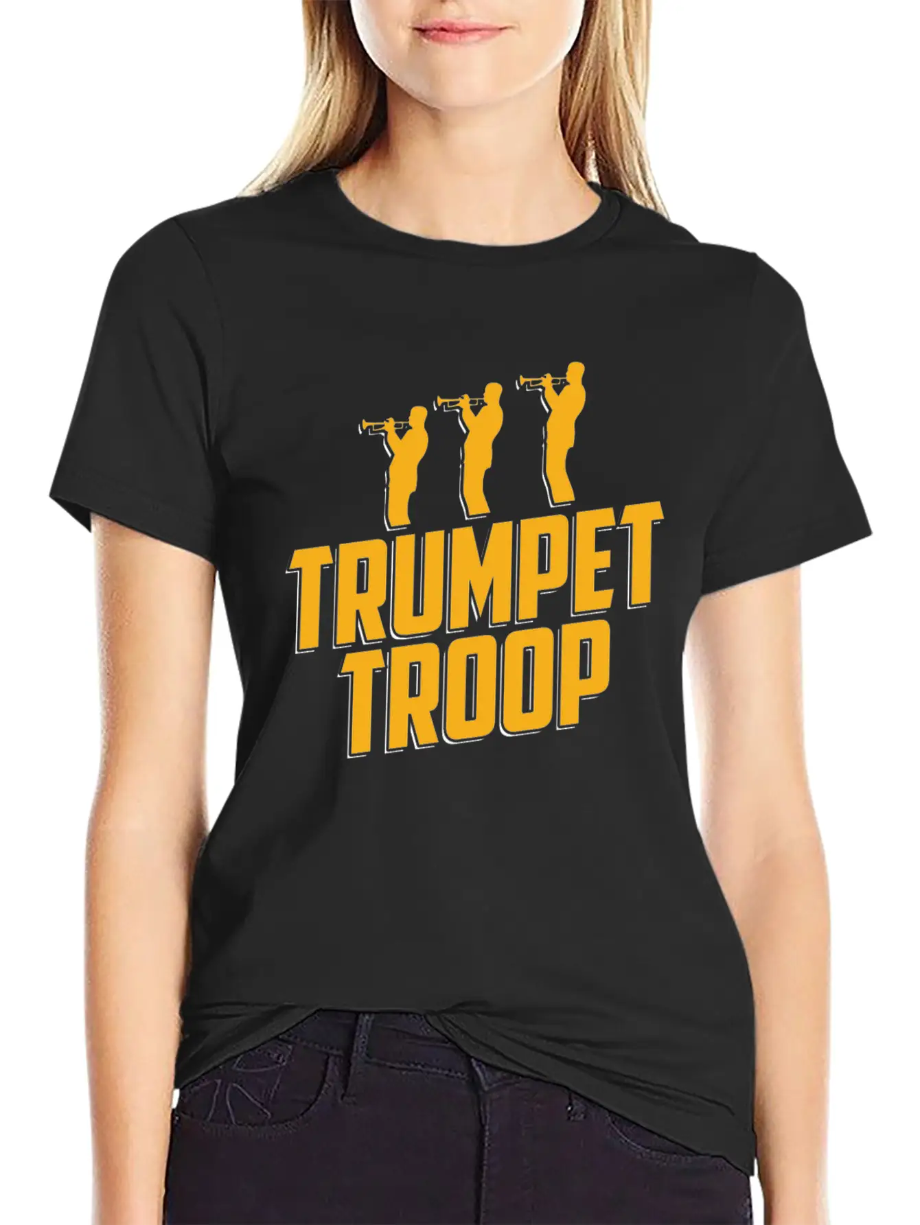 Trumpet Trumpeter Jazz Music Marching Band Basic Graphic T-Shirt ¨C Daily Comfort In Soft Cotton