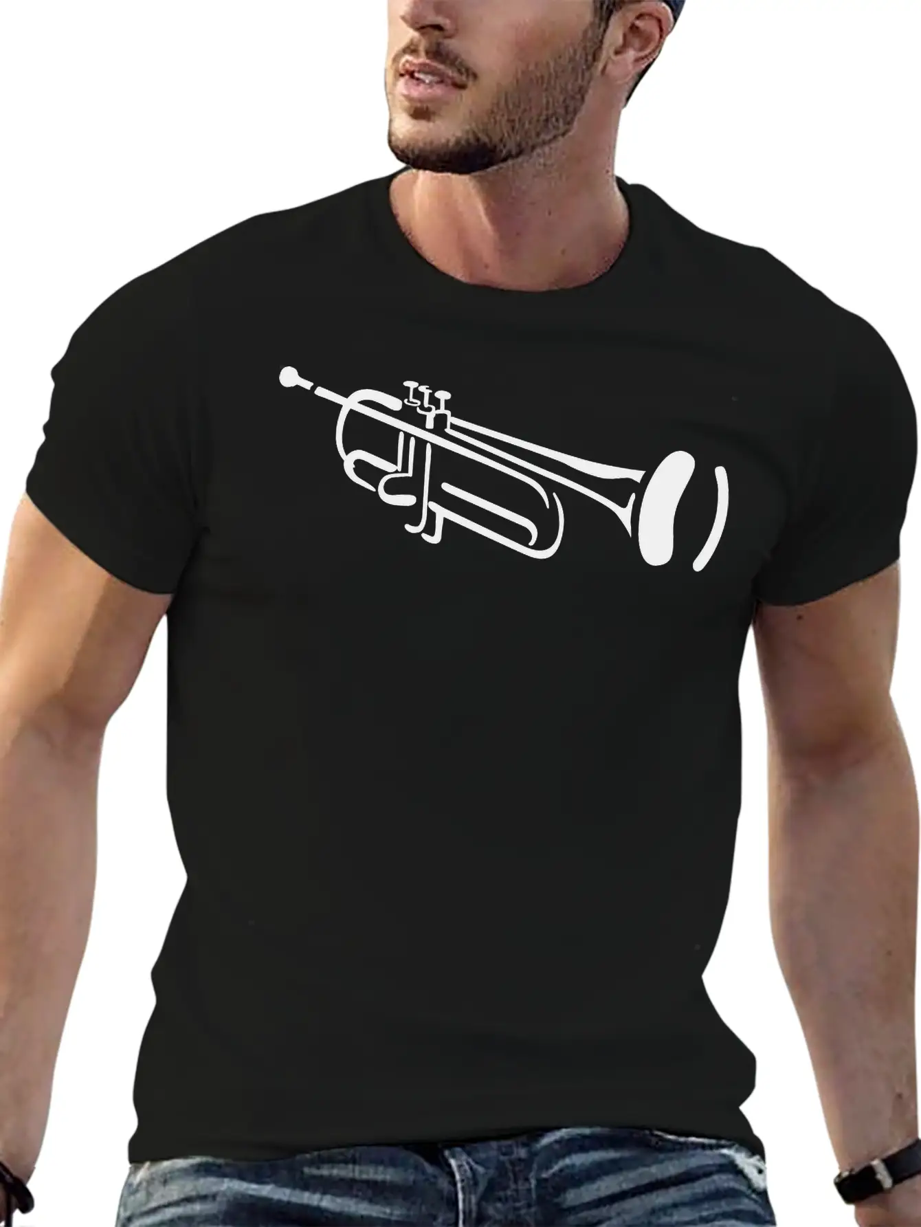 Trumpet Unisex Casual T-Shirt ¨C Clean Design For Daily Comfort