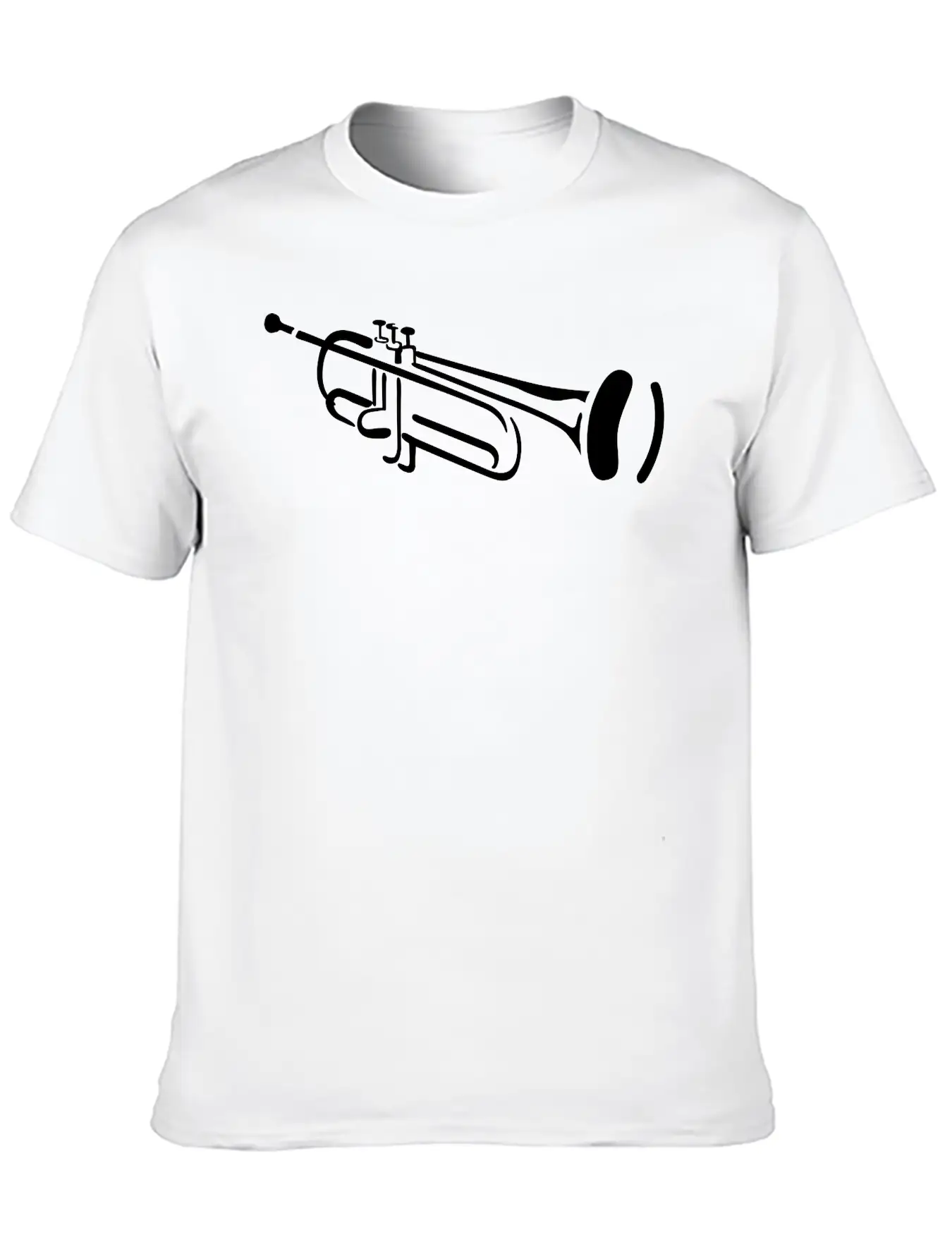 Trumpet Unisex Casual T-Shirt ¨C Clean Design For Daily Comfort