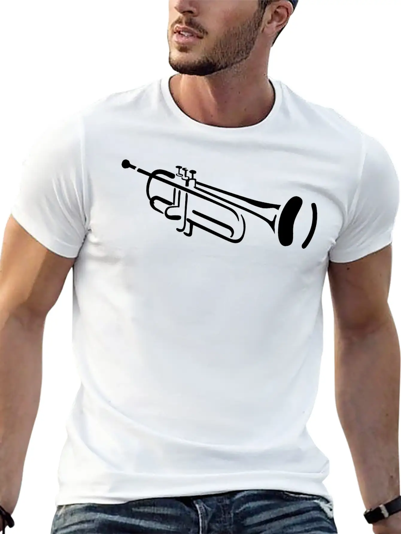 Trumpet Unisex Casual T-Shirt ¨C Clean Design For Daily Comfort