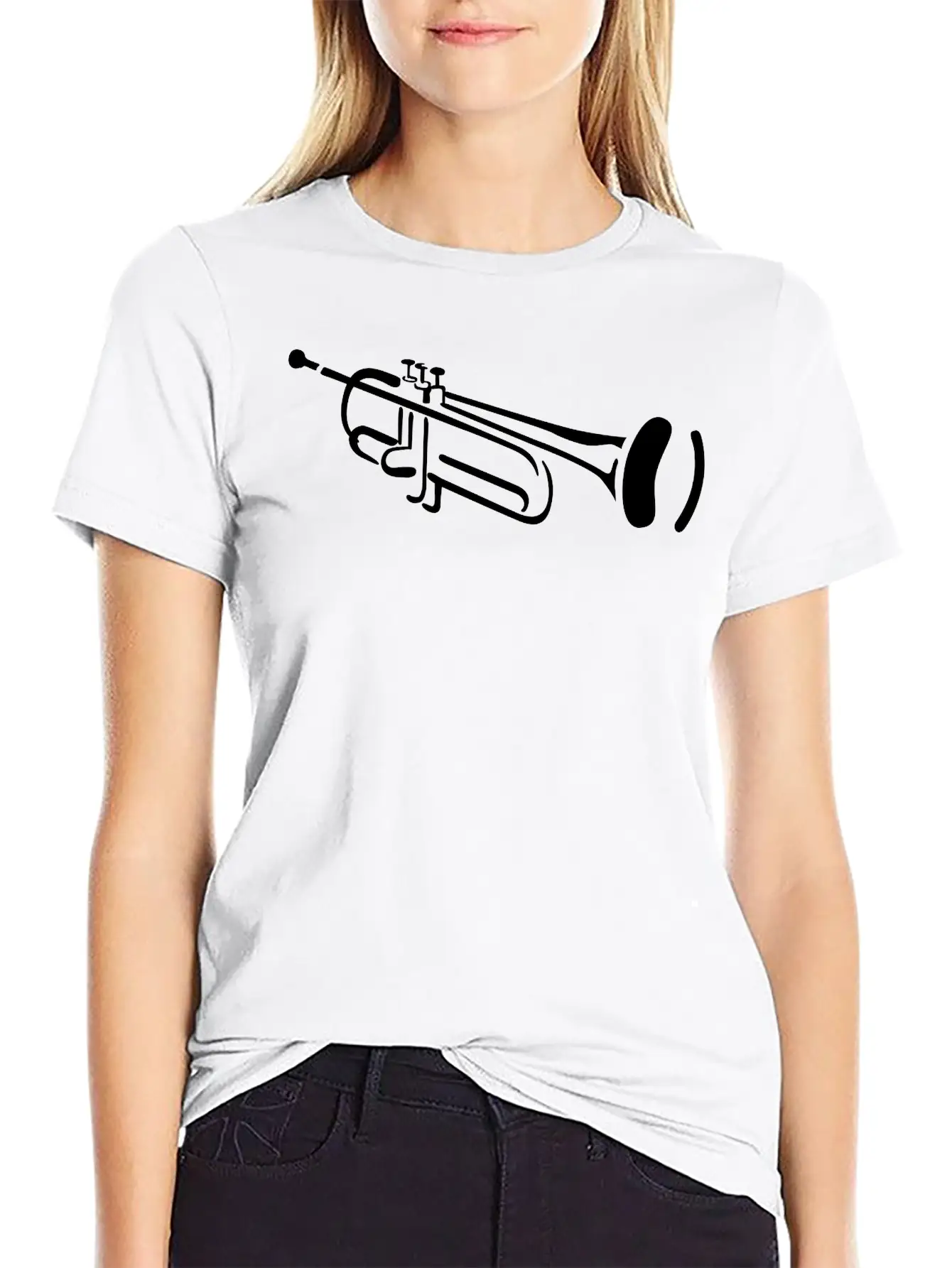 Trumpet Unisex Casual T-Shirt ¨C Clean Design For Daily Comfort