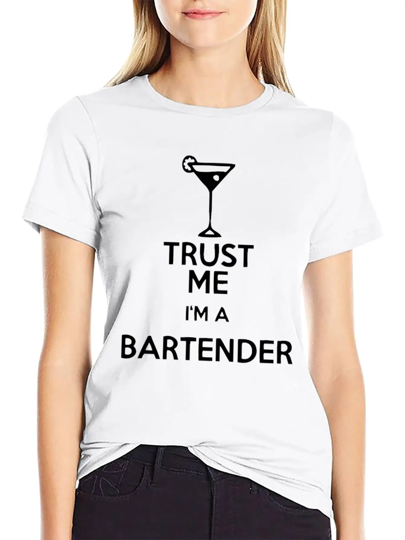 Trust Me Bartender Basic Graphic T-Shirt ¨C Daily Comfort In Soft Cotton