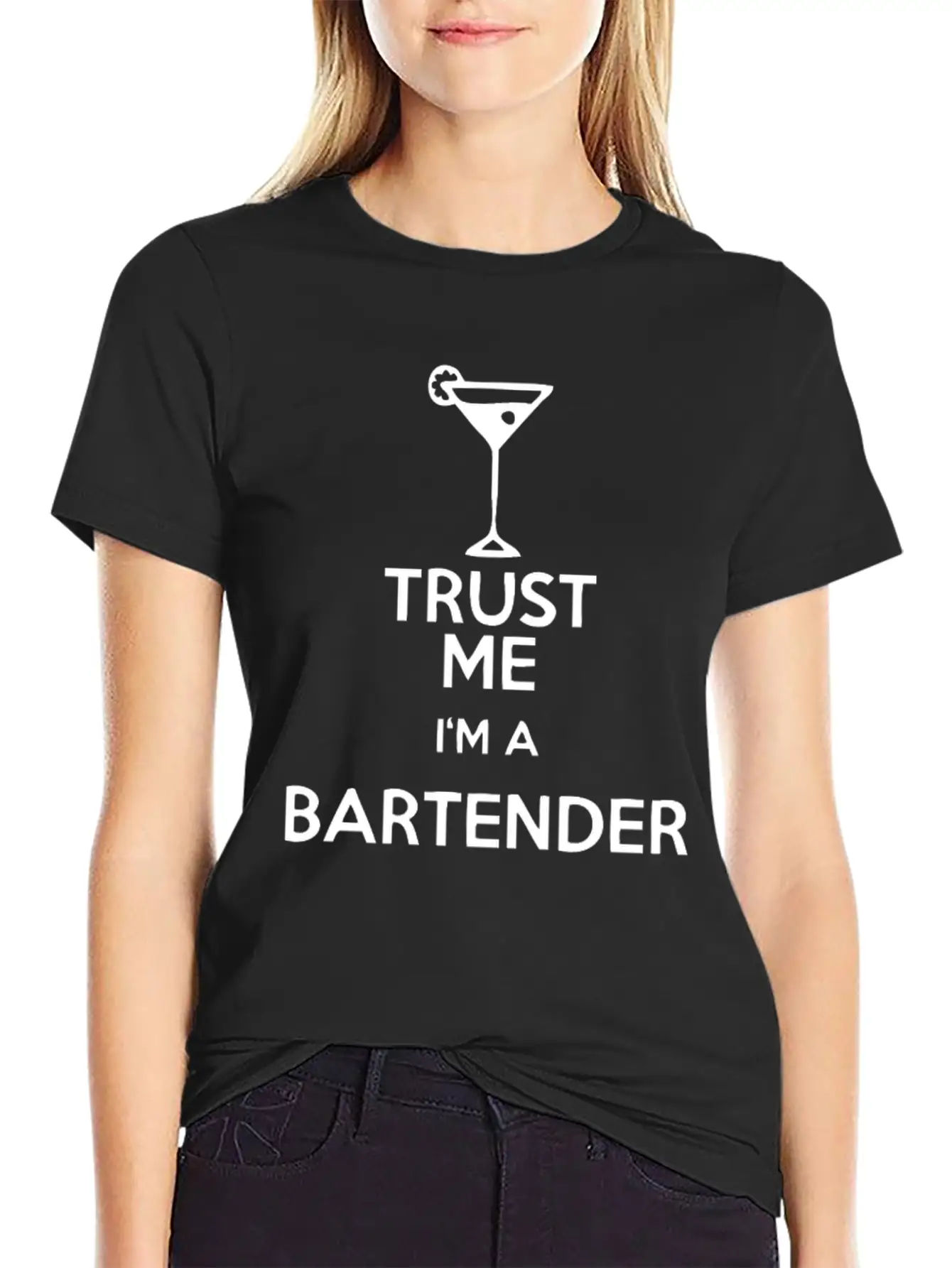 Trust Me Bartender Basic Graphic T-Shirt ¨C Daily Comfort In Soft Cotton