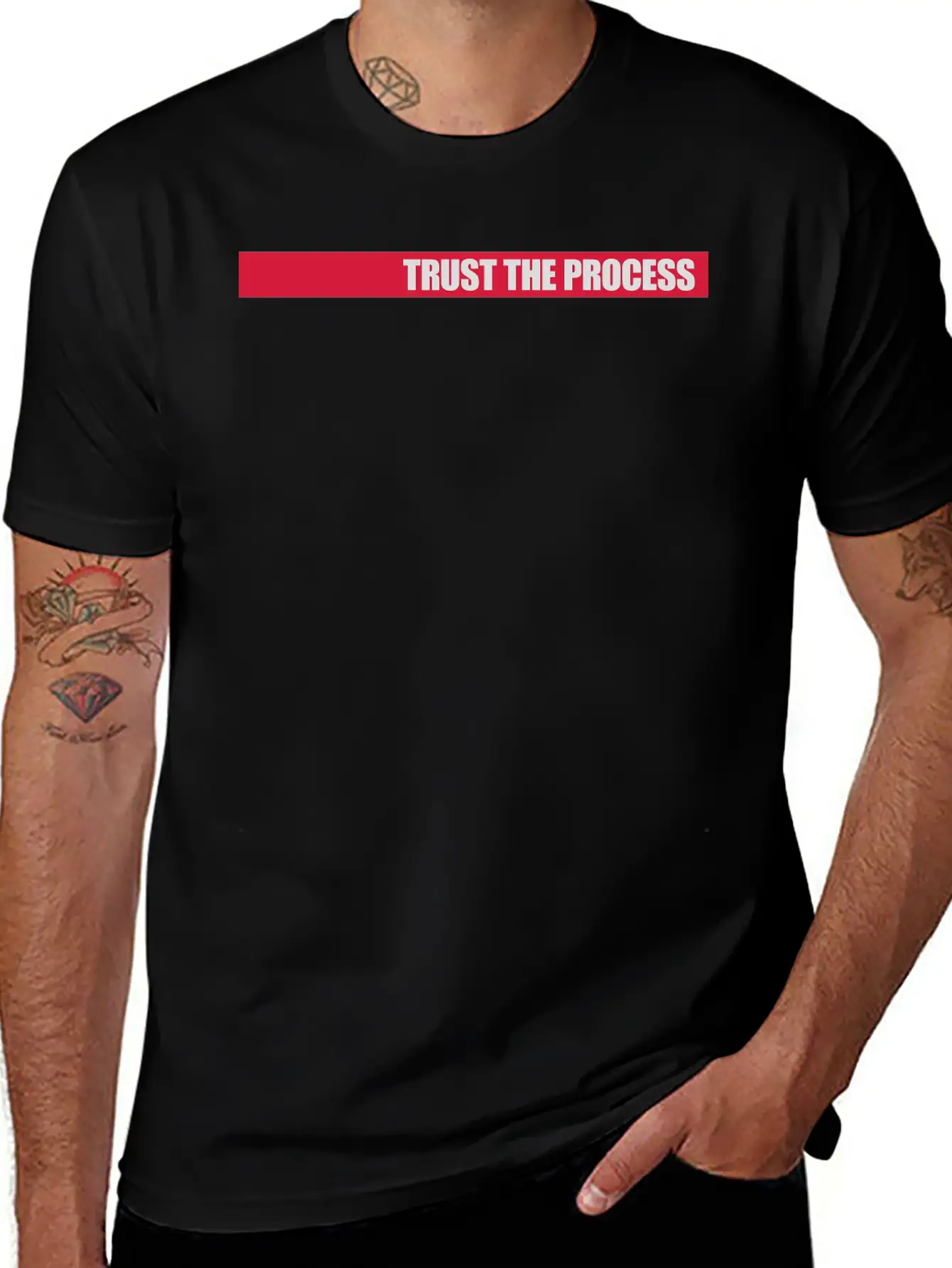 Trust The Process Quote Basic Graphic T-Shirt ¨C Daily Comfort In Soft Cotton