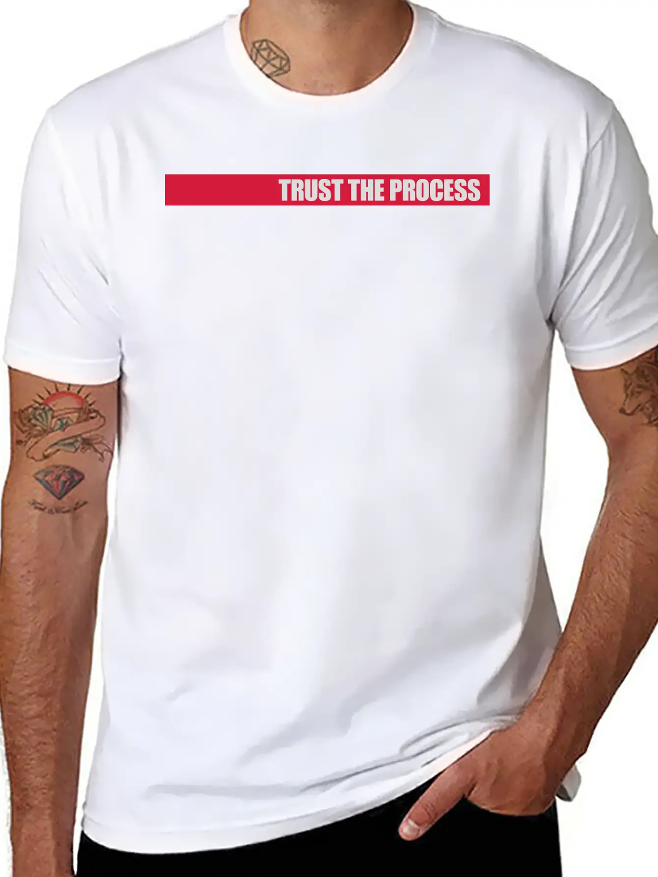 Trust The Process Quote Basic Graphic T-Shirt ¨C Daily Comfort In Soft Cotton