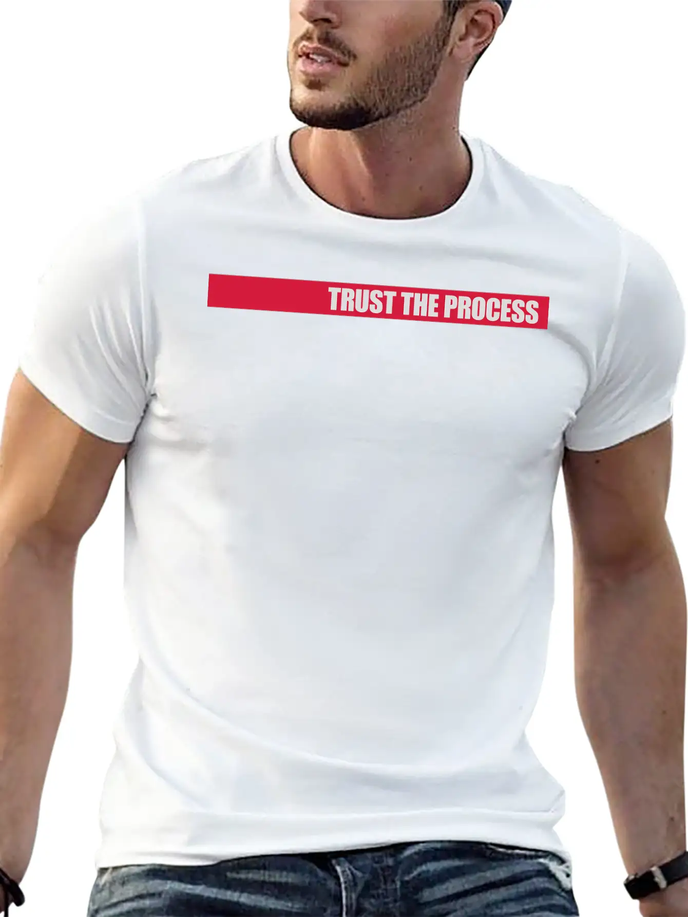 Trust The Process Quote Basic Graphic T-Shirt ¨C Daily Comfort In Soft Cotton