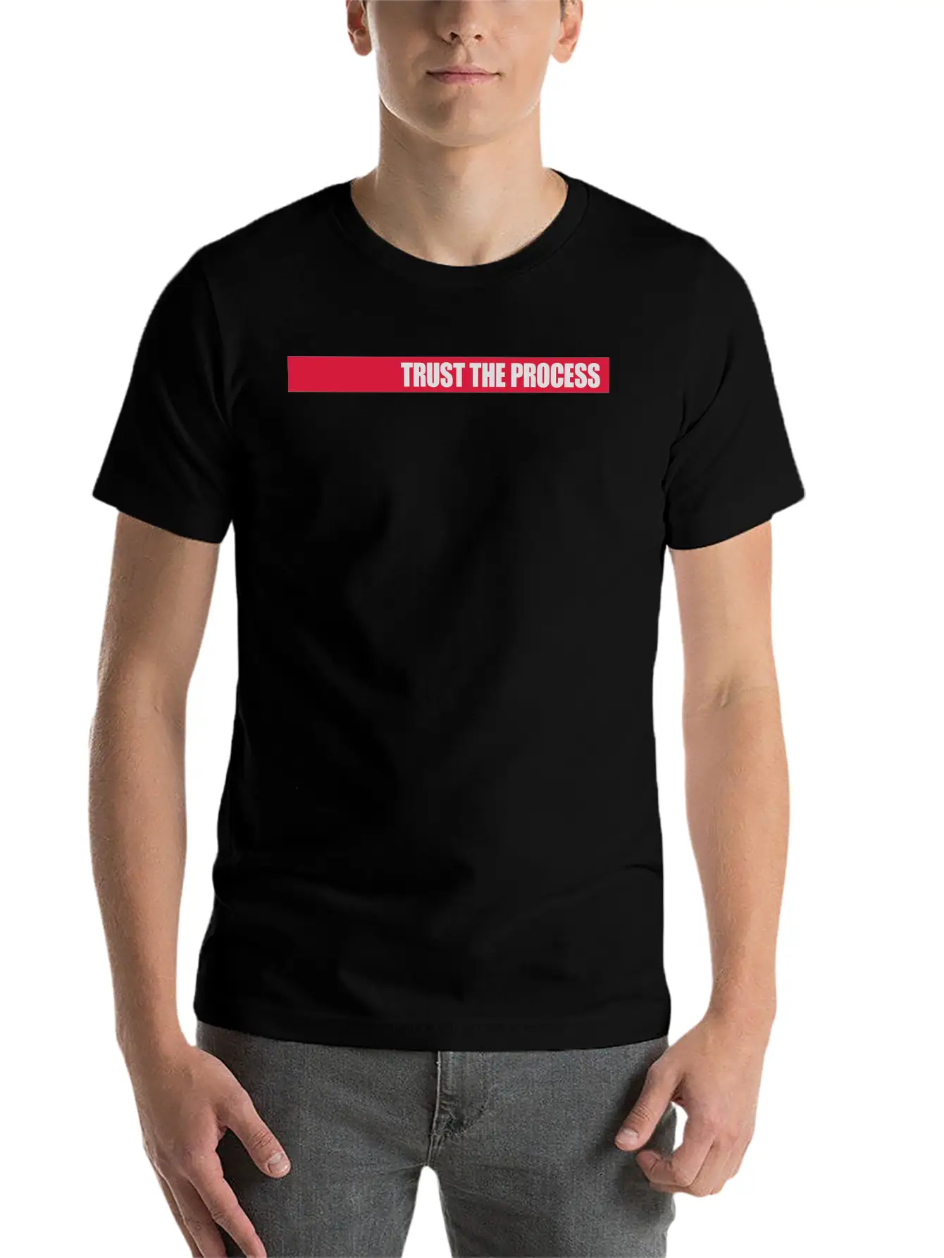 Trust The Process Quote Basic Graphic T-Shirt ¨C Daily Comfort In Soft Cotton
