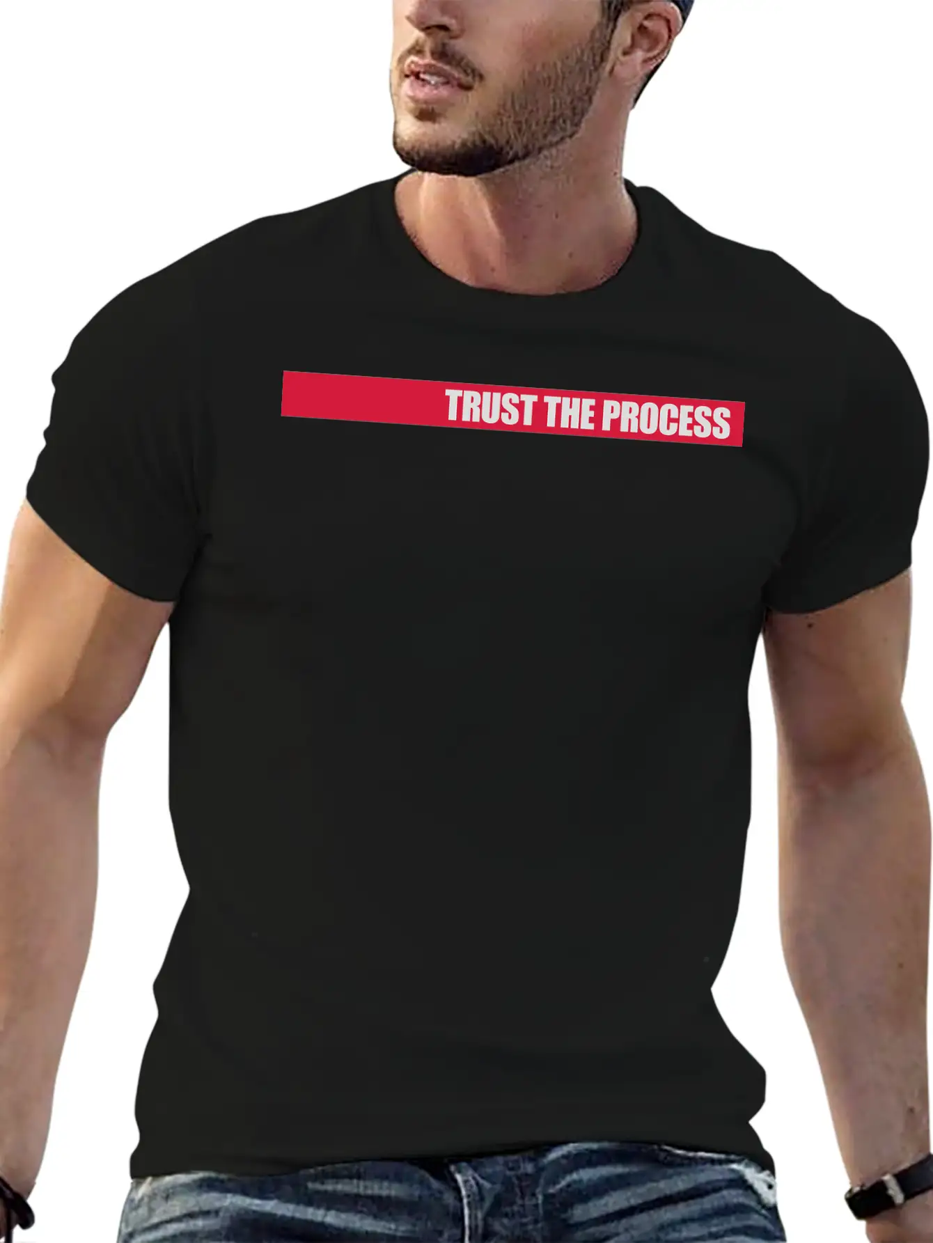 Trust The Process Quote Basic Graphic T-Shirt ¨C Daily Comfort In Soft Cotton