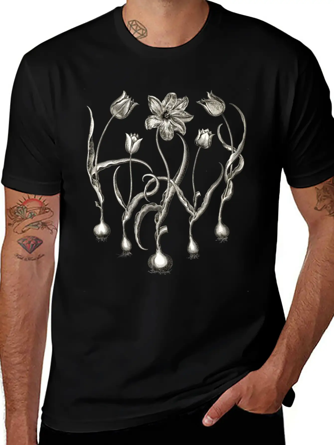 Tulips Basic Graphic T-Shirt ¨C Daily Comfort In Soft Cotton