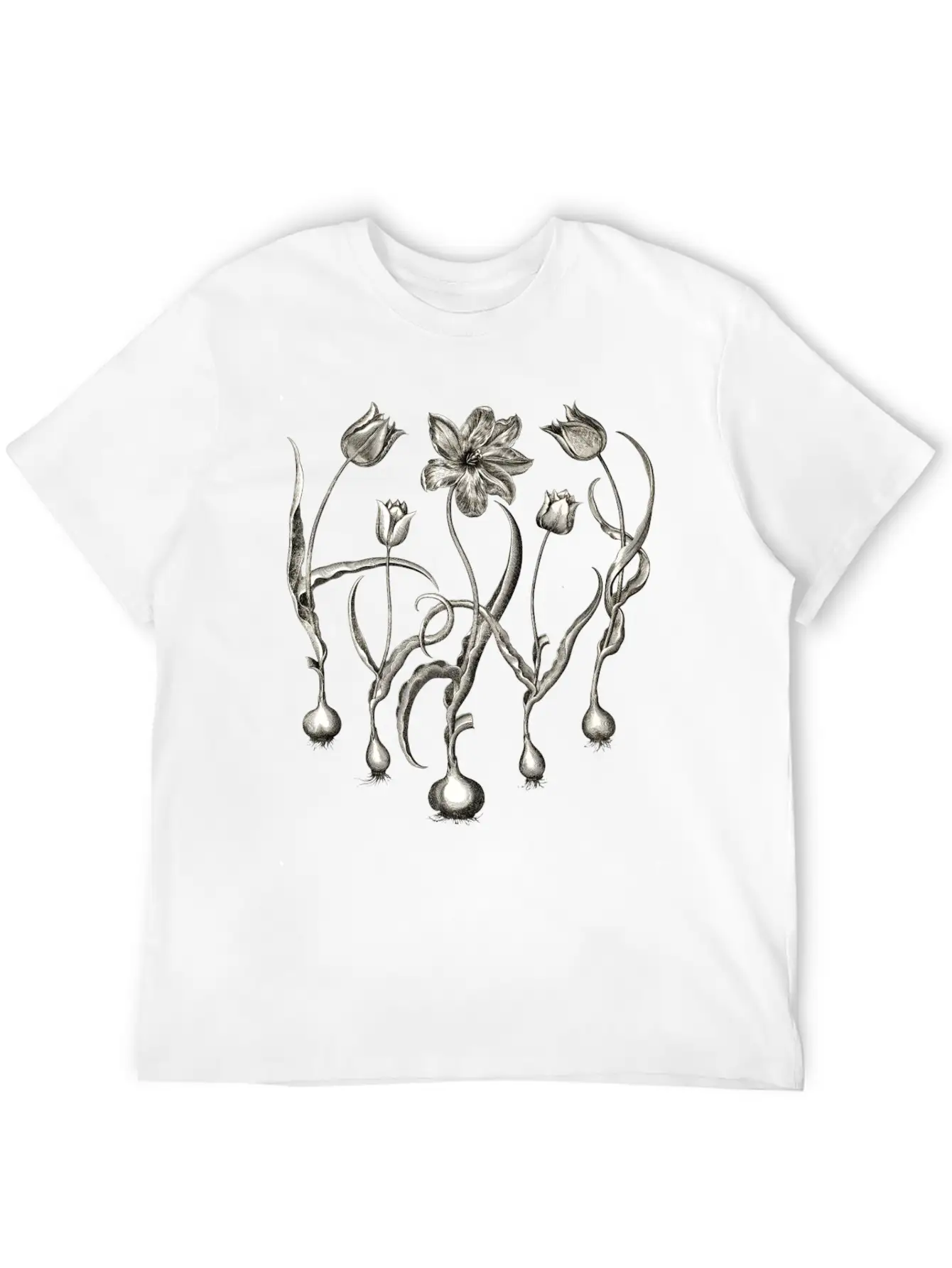 Tulips Basic Graphic T-Shirt ¨C Daily Comfort In Soft Cotton