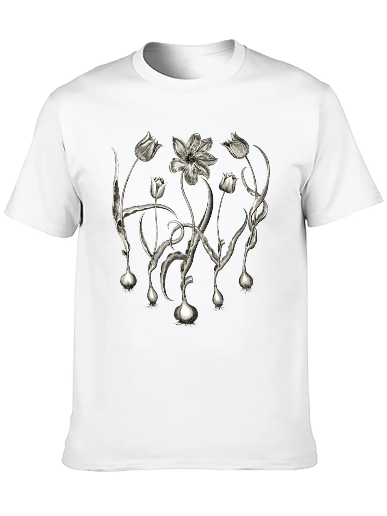 Tulips Basic Graphic T-Shirt ¨C Daily Comfort In Soft Cotton