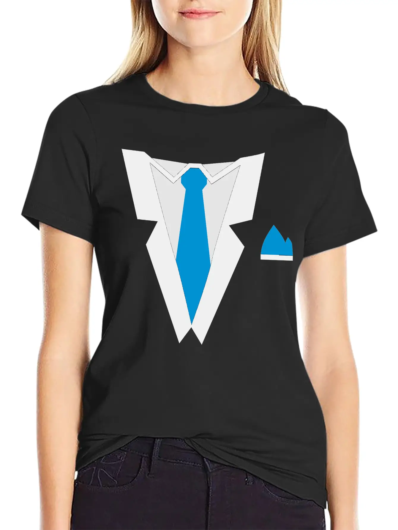 Tuxedo Essential Cotton Tee For Daily Outfits ¨C Unisex Style