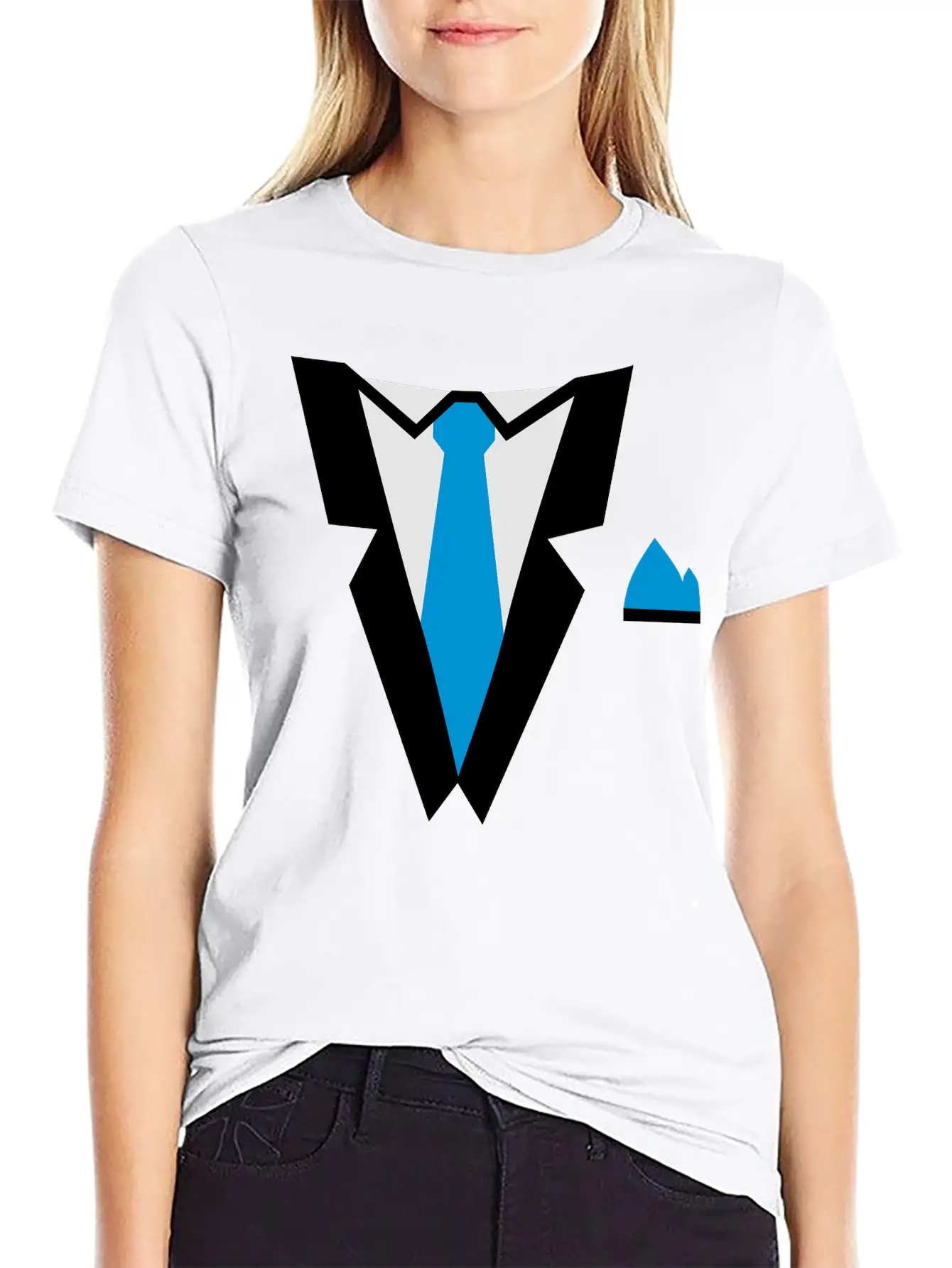 Tuxedo Essential Cotton Tee For Daily Outfits ¨C Unisex Style
