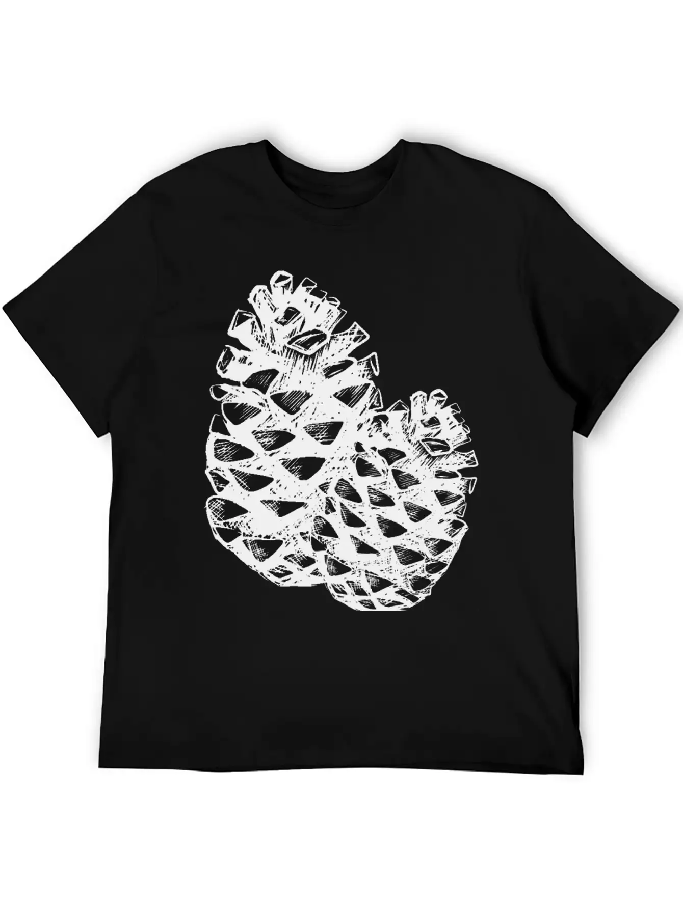 Two Pine Cones Basic Graphic T-Shirt ¨C Daily Comfort In Soft Cotton