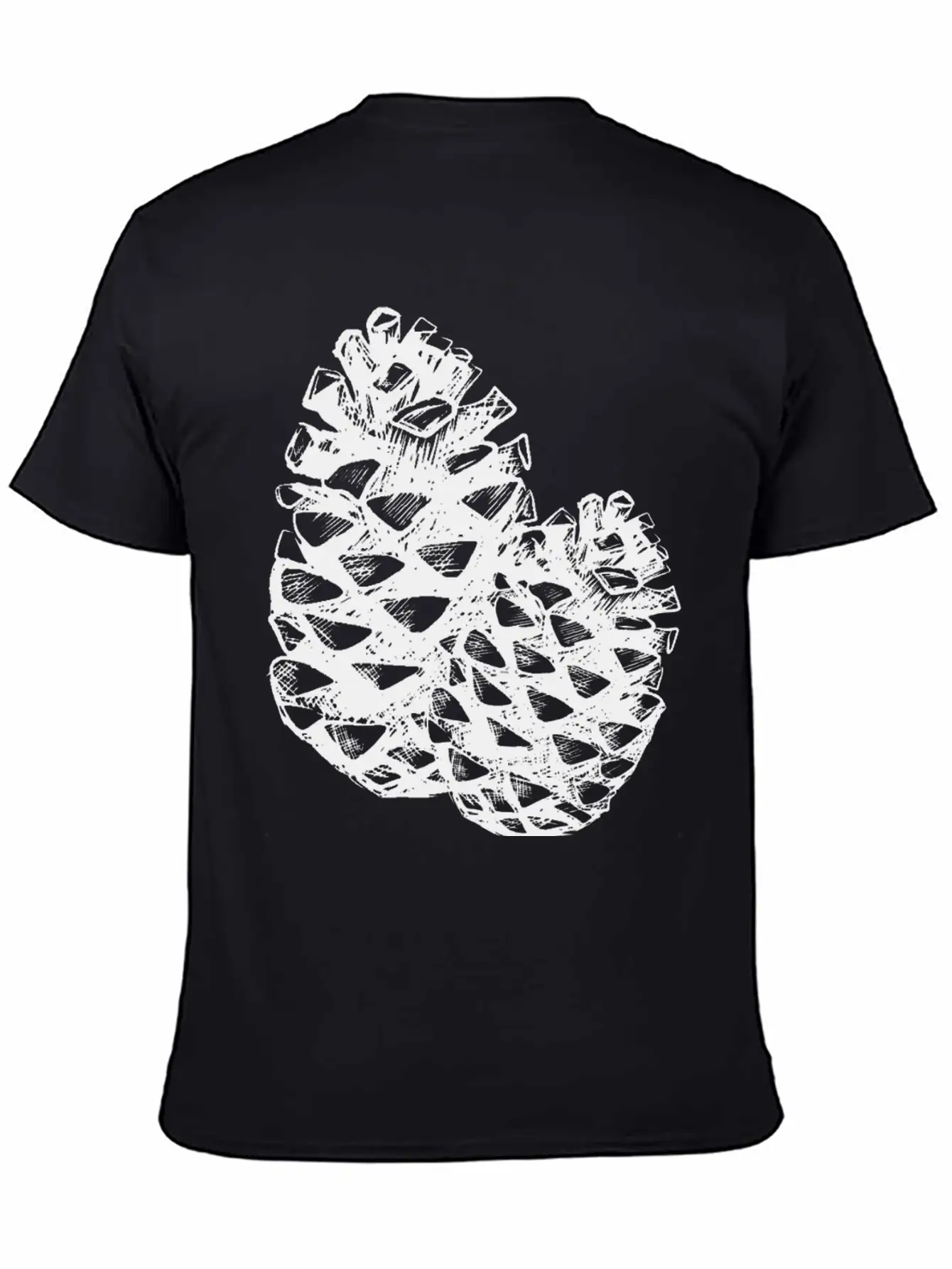 Two Pine Cones Basic Graphic T-Shirt ¨C Daily Comfort In Soft Cotton