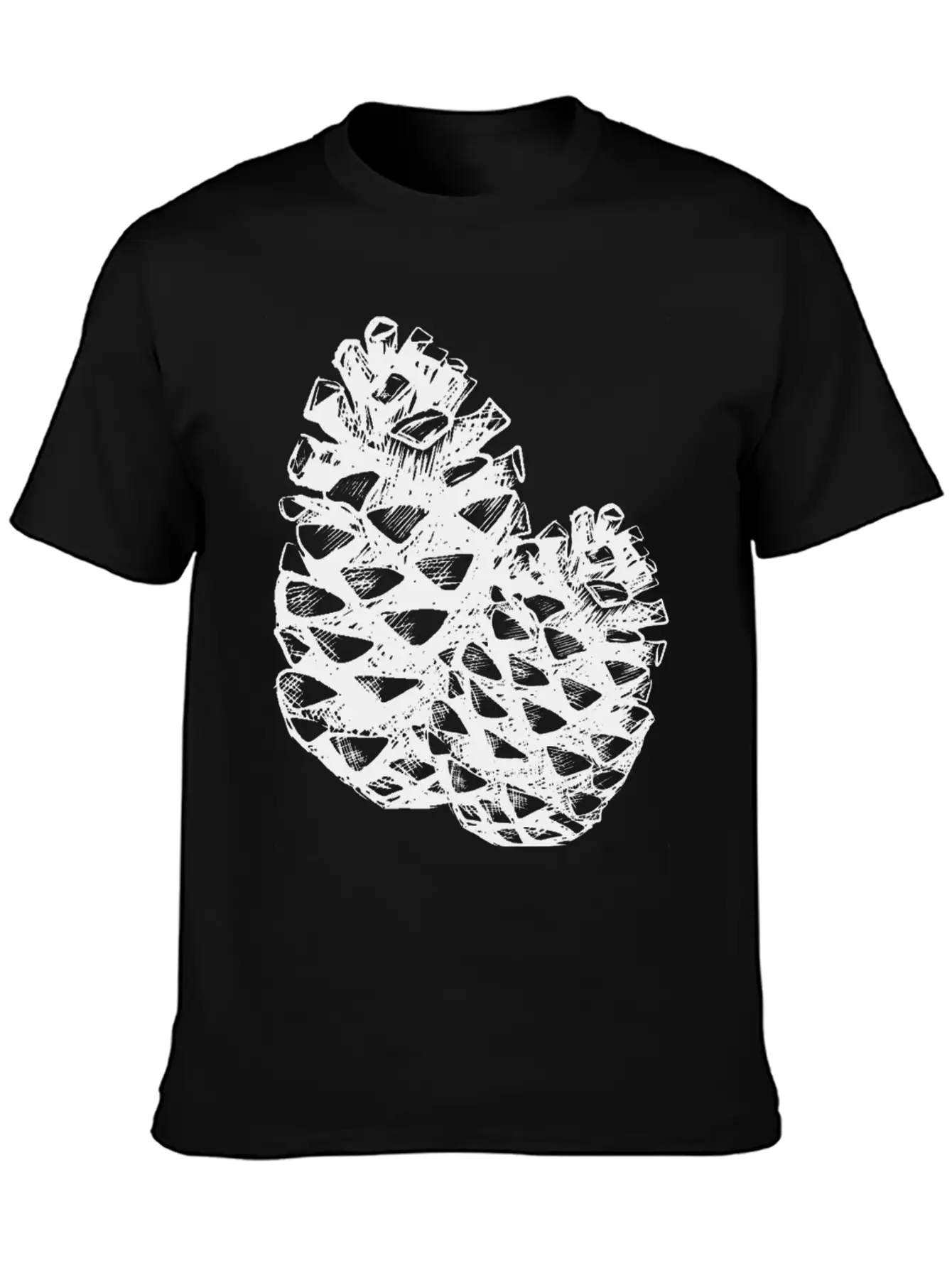 Two Pine Cones Basic Graphic T-Shirt ¨C Daily Comfort In Soft Cotton