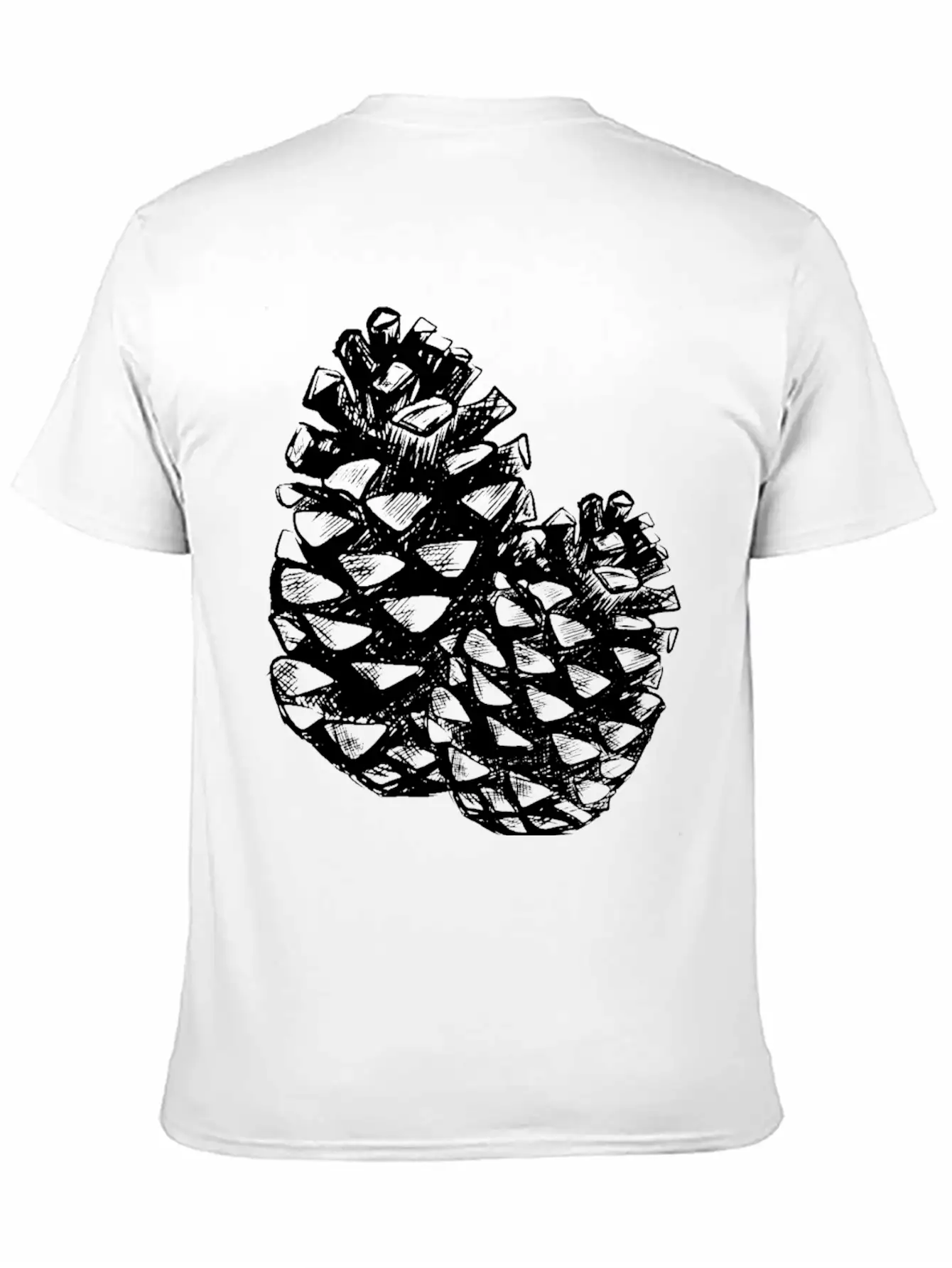 Two Pine Cones Basic Graphic T-Shirt ¨C Daily Comfort In Soft Cotton