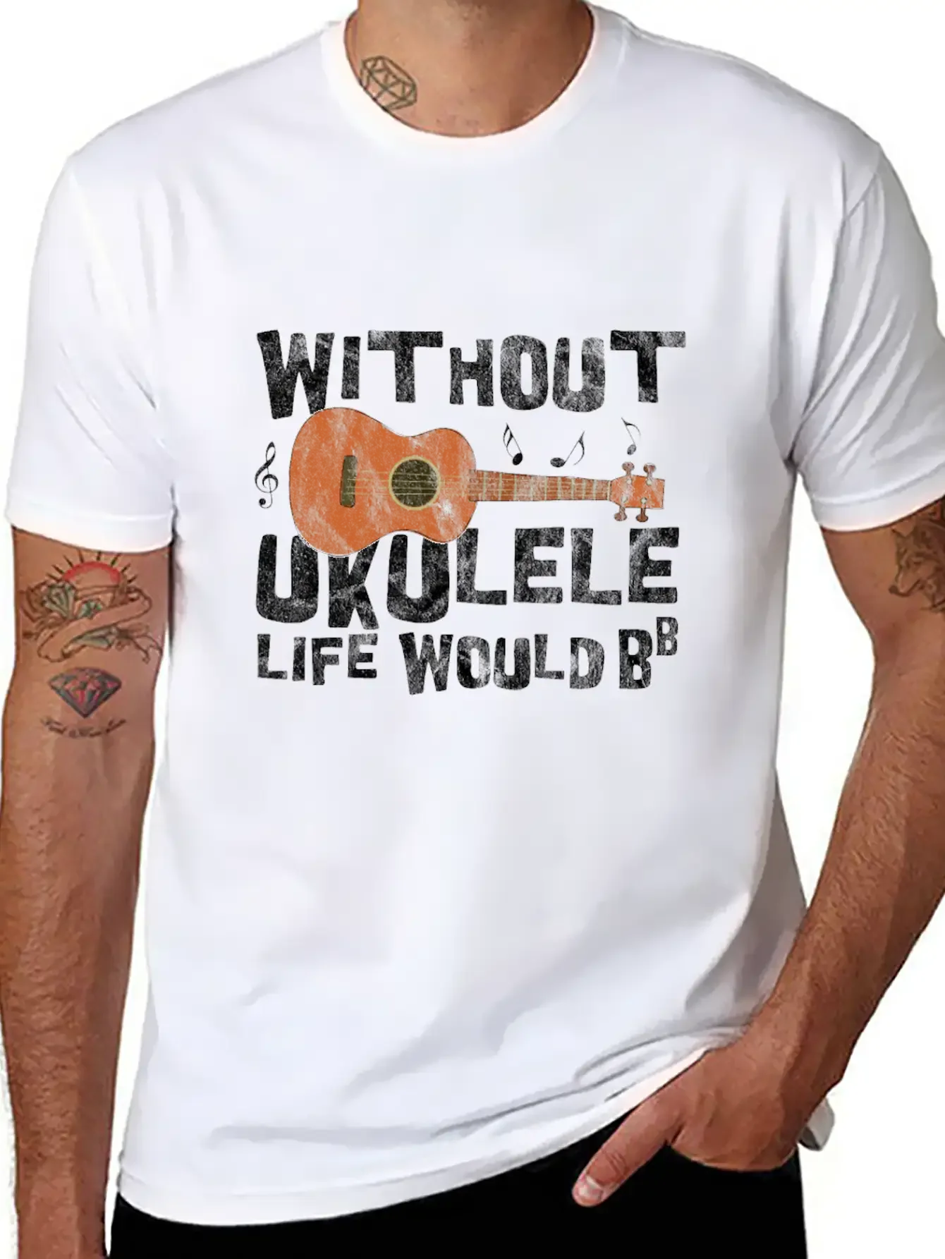Ukulele Basic Graphic T-Shirt ¨C Daily Comfort In Soft Cotton