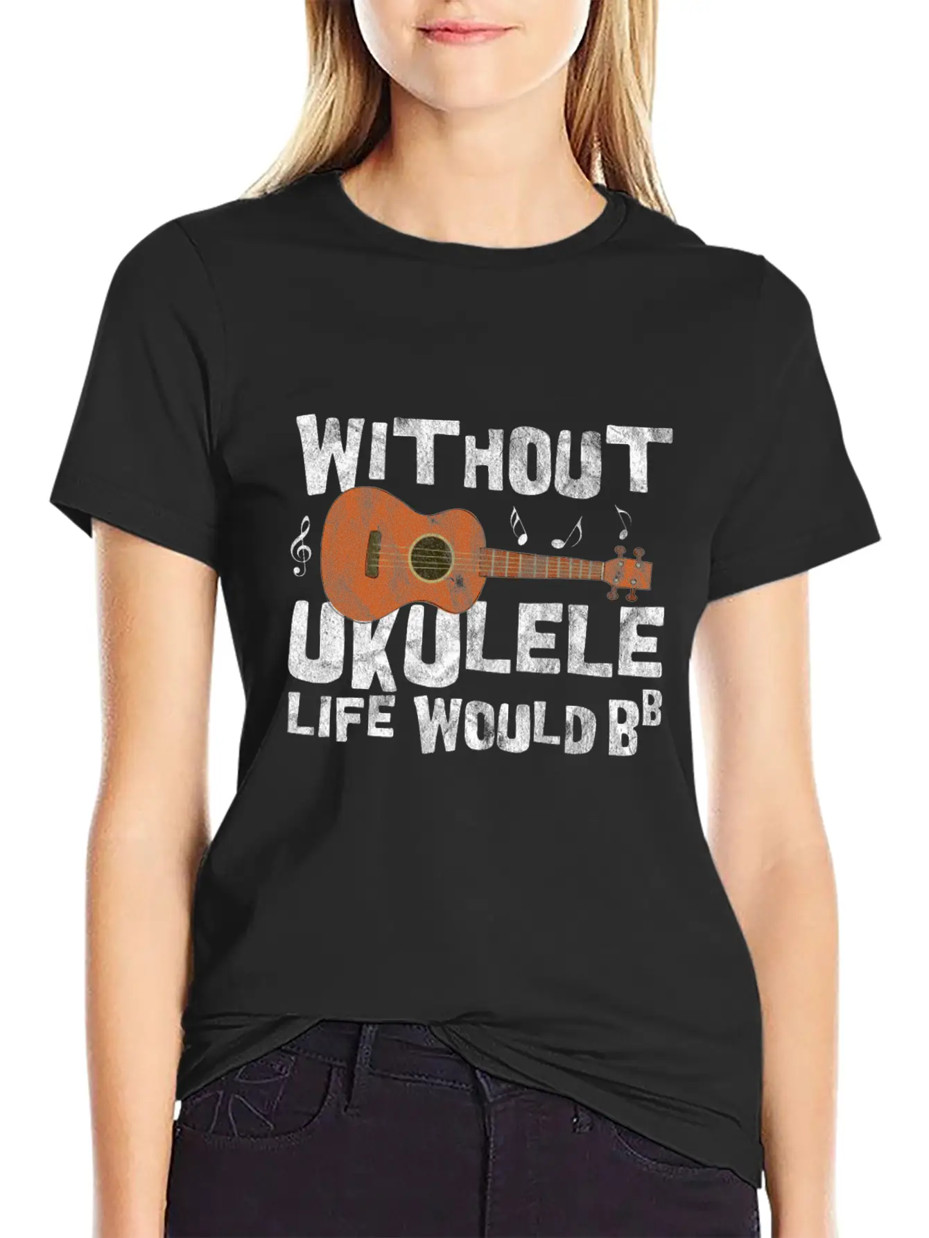 Ukulele Basic Graphic T-Shirt ¨C Daily Comfort In Soft Cotton